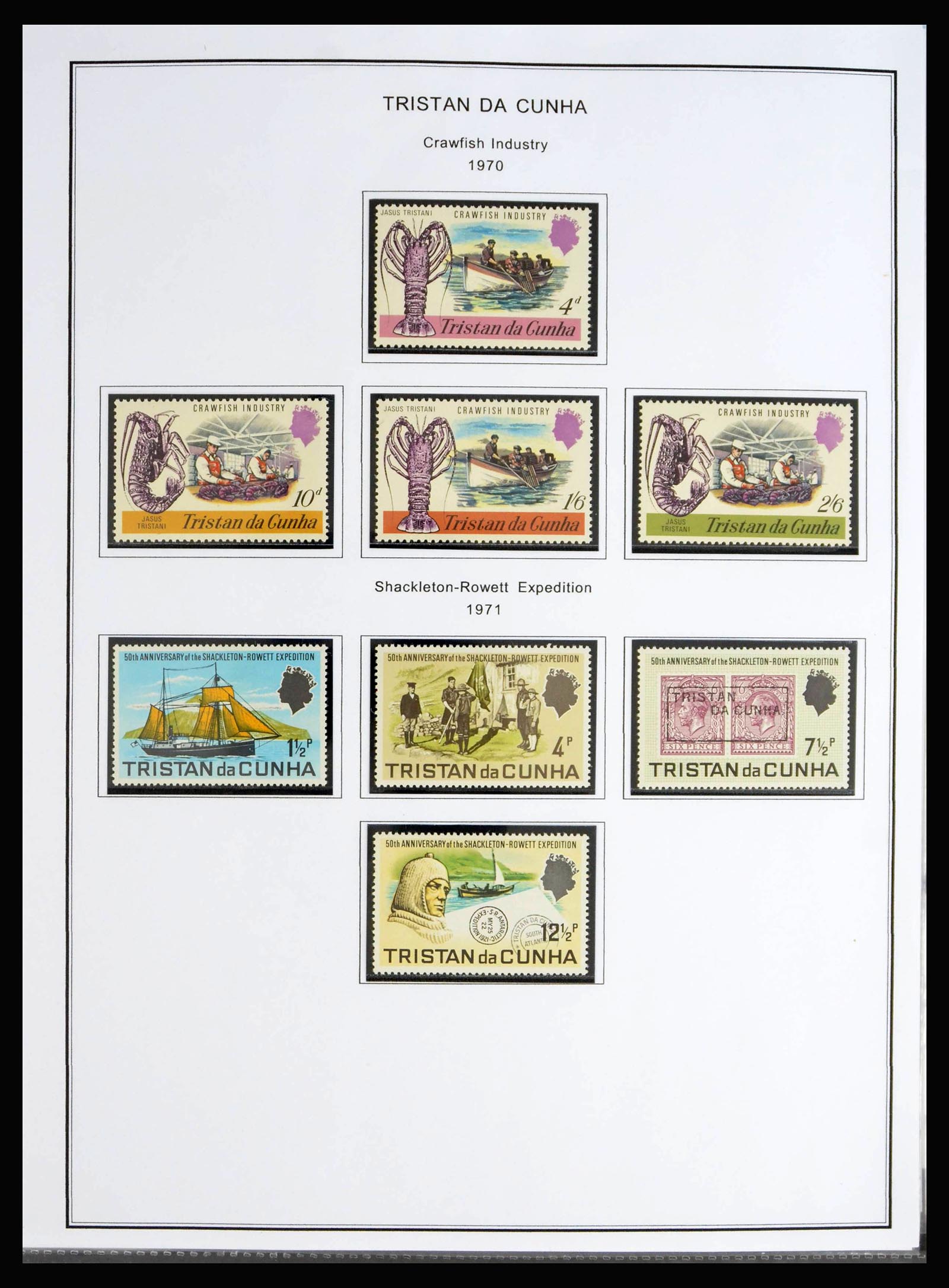 40072 0013 - Postzegelverzameling 40072 Tristan da Cunha 1952-1994.
