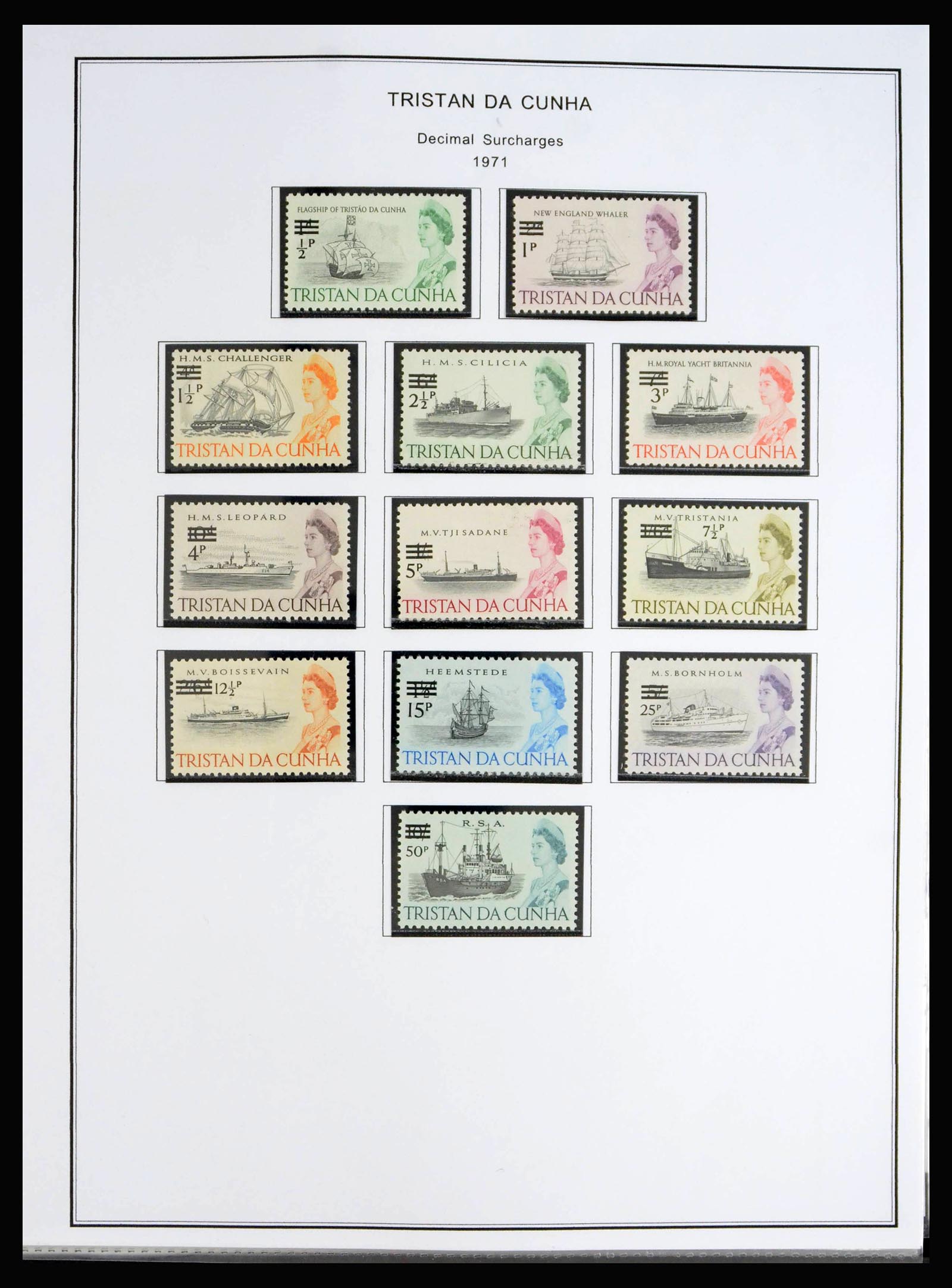 40072 0014 - Postzegelverzameling 40072 Tristan da Cunha 1952-1994.