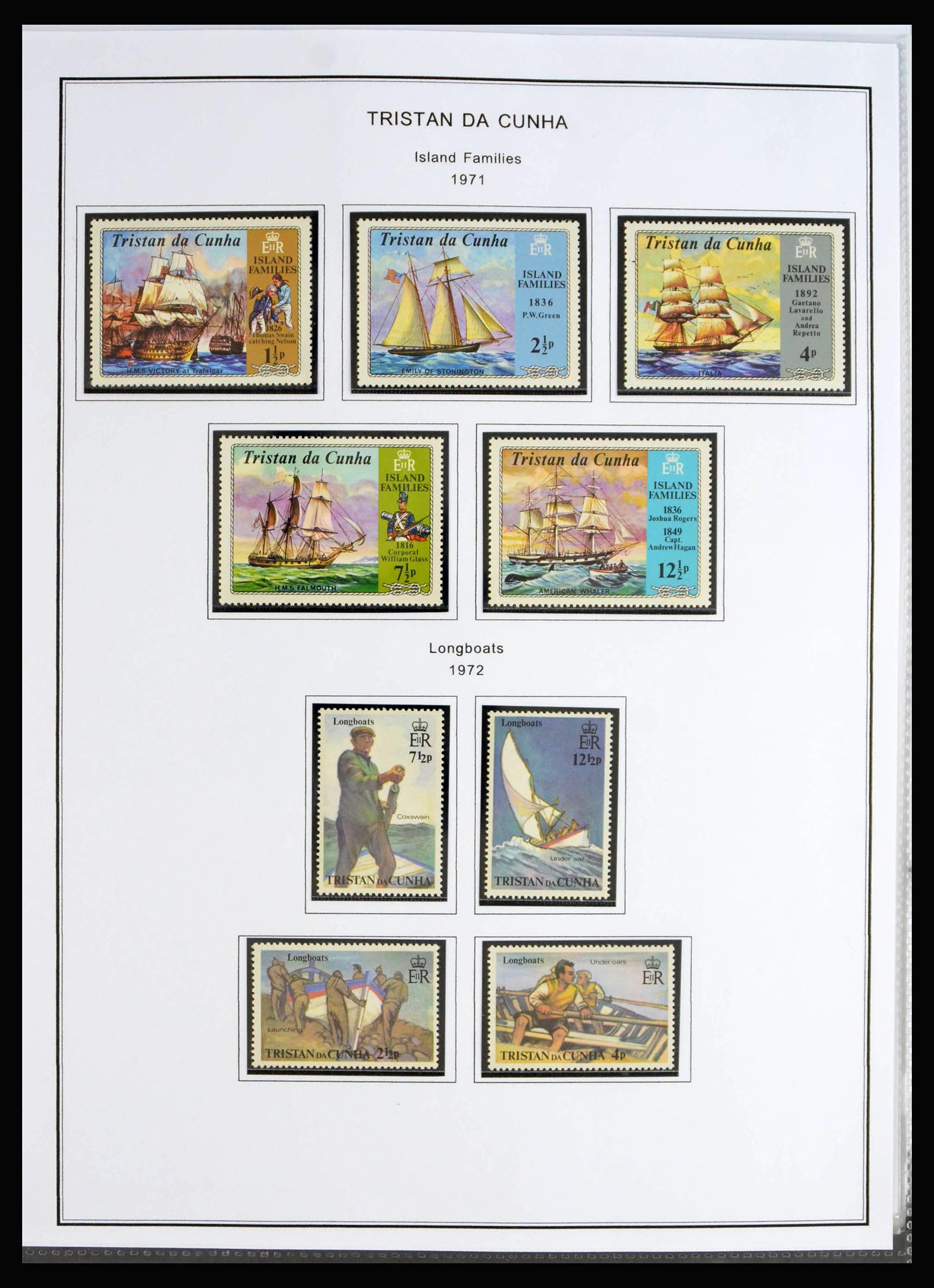 40072 0015 - Postzegelverzameling 40072 Tristan da Cunha 1952-1994.
