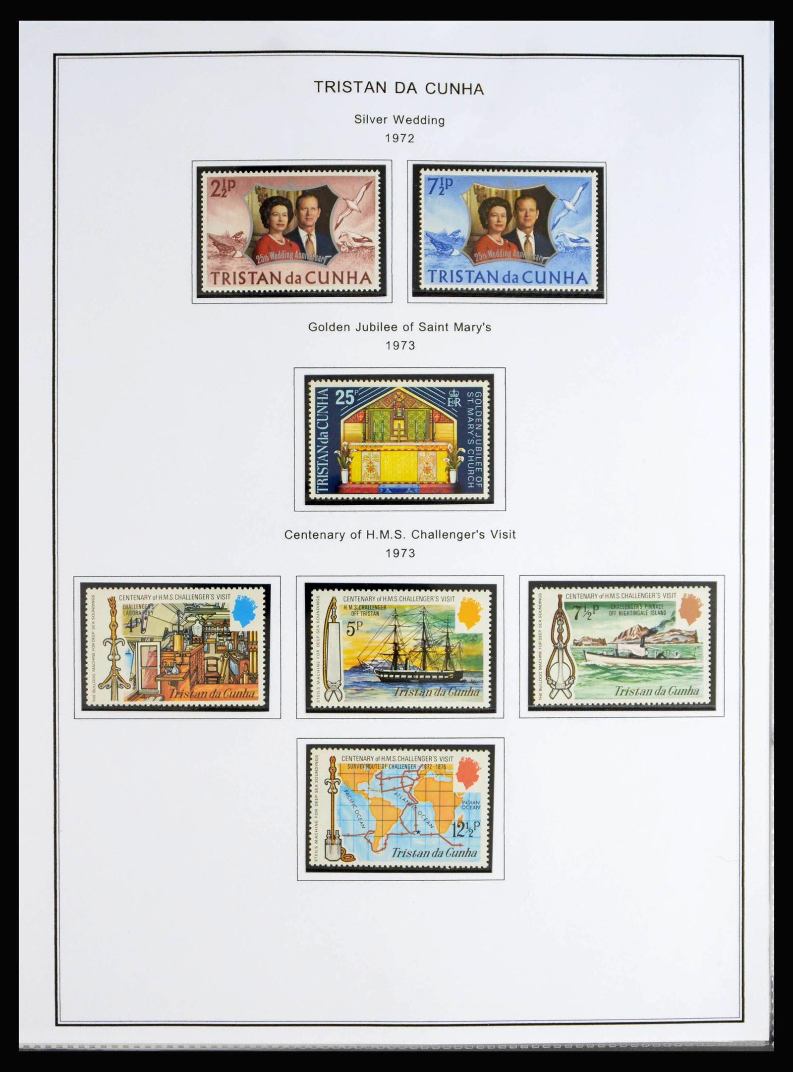 40072 0017 - Postzegelverzameling 40072 Tristan da Cunha 1952-1994.