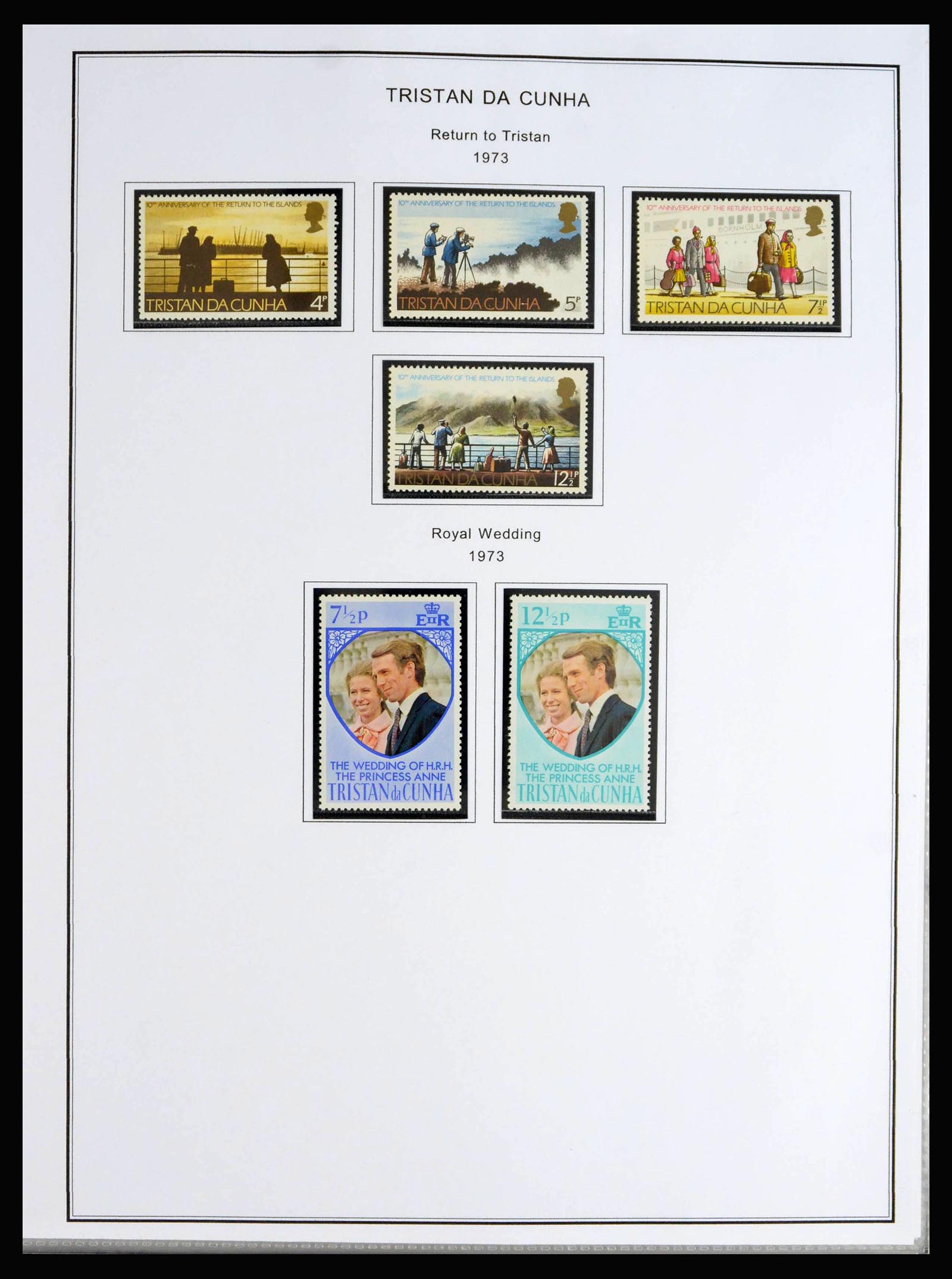 40072 0019 - Postzegelverzameling 40072 Tristan da Cunha 1952-1994.