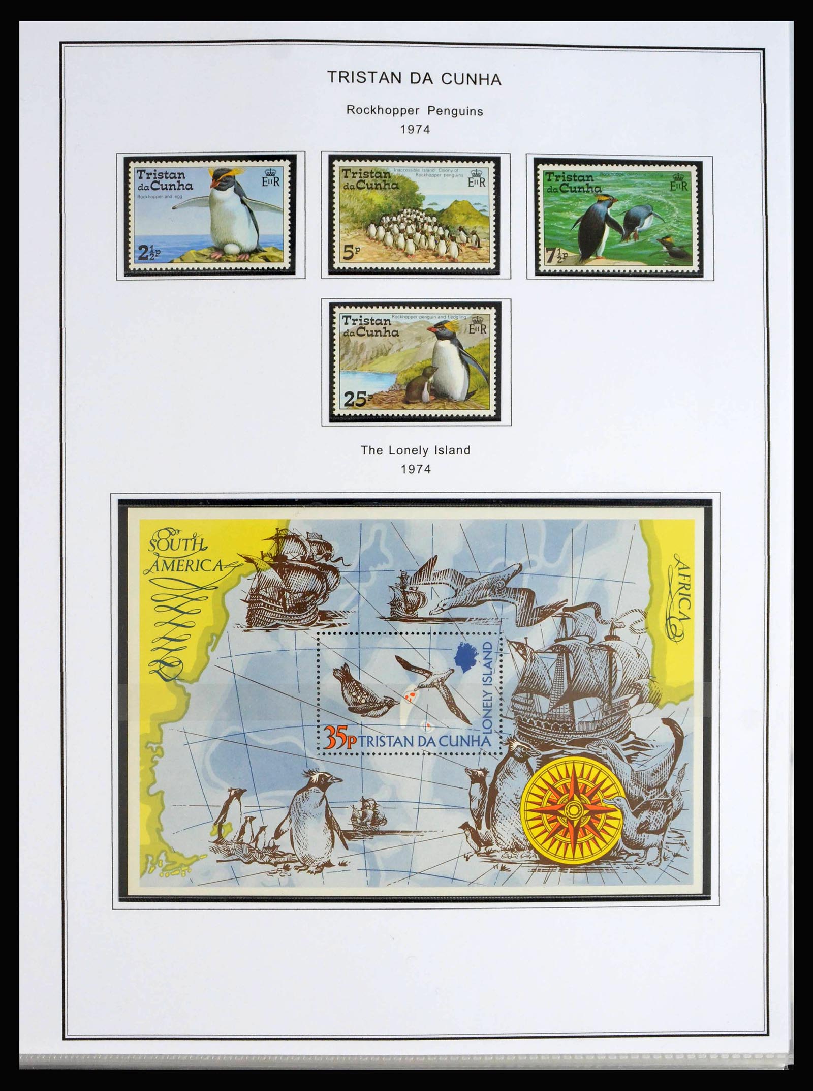 40072 0020 - Postzegelverzameling 40072 Tristan da Cunha 1952-1994.