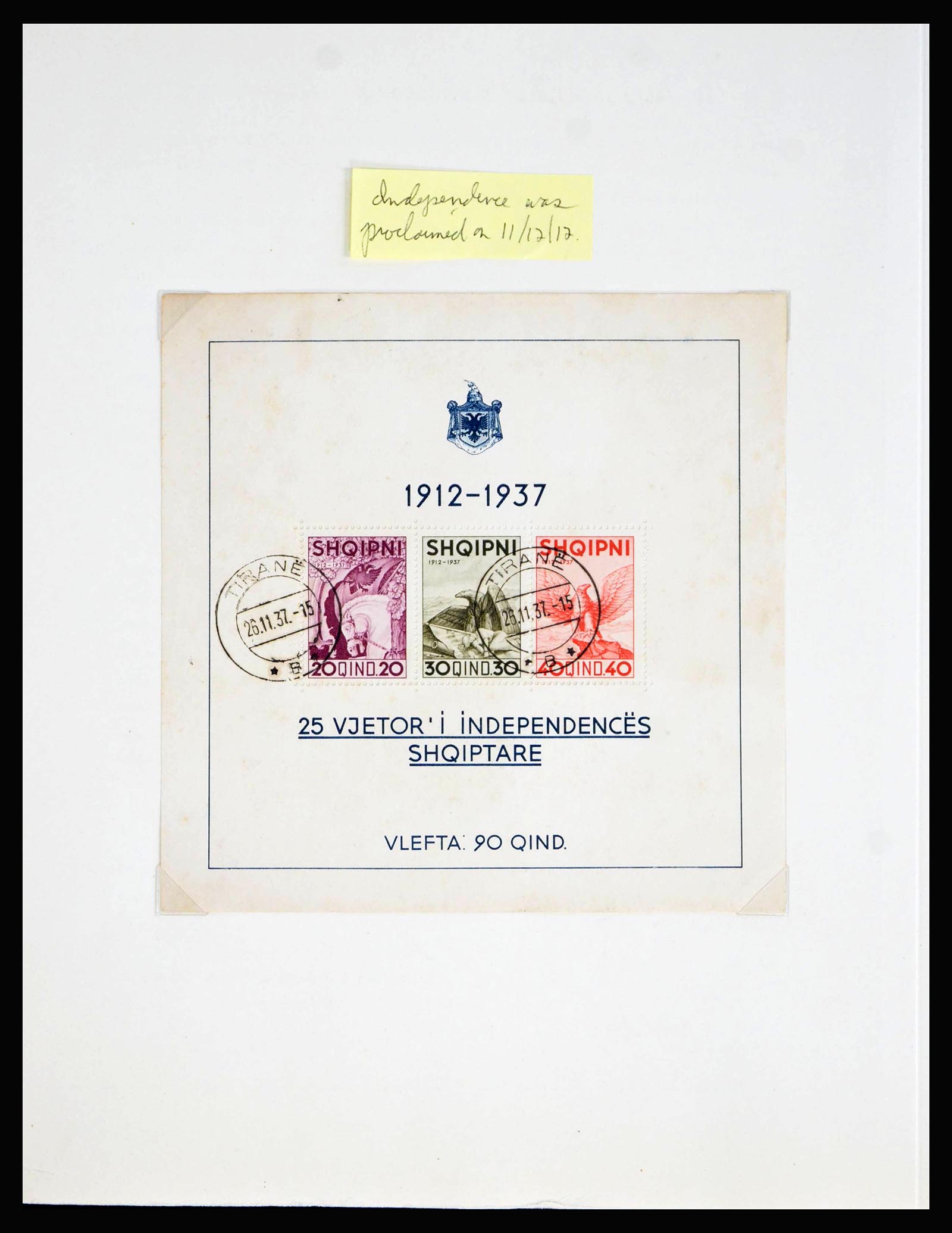 40075 0001 - Postzegelverzameling 40075 Wereld blokken 1921-1940.