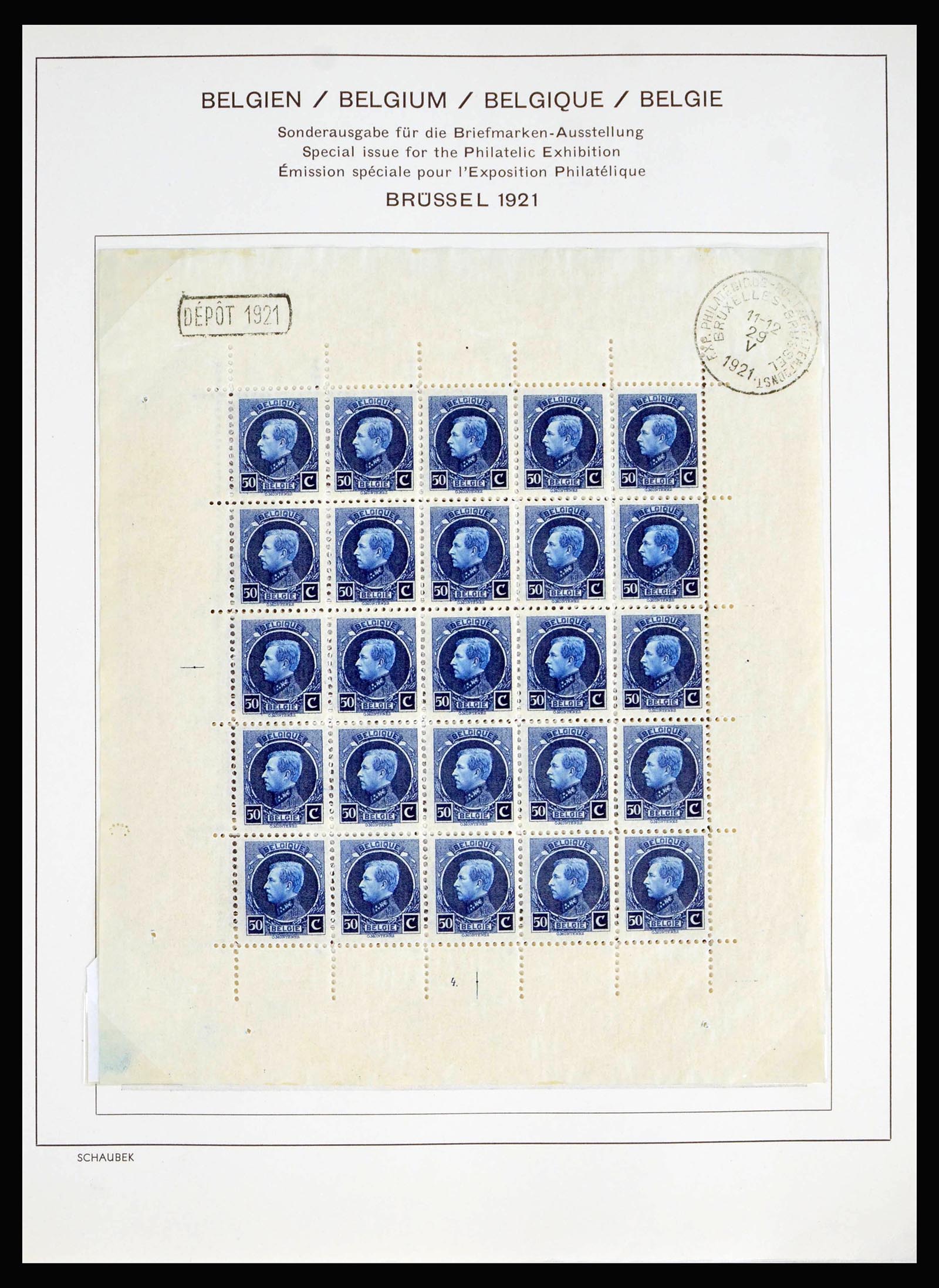 40075 0004 - Postzegelverzameling 40075 Wereld blokken 1921-1940.