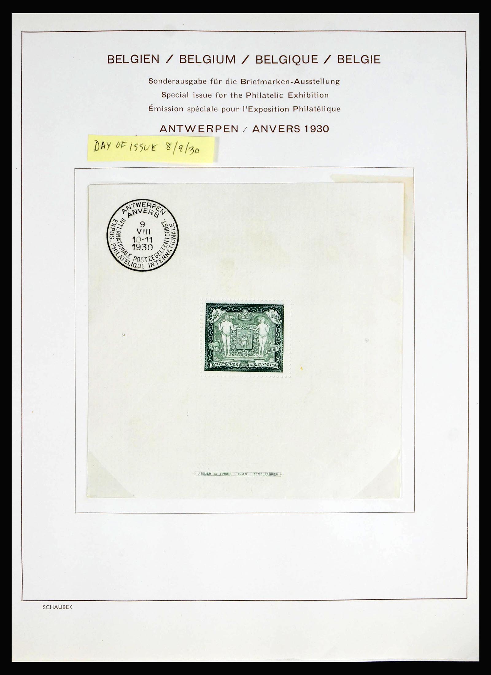 40075 0007 - Postzegelverzameling 40075 Wereld blokken 1921-1940.