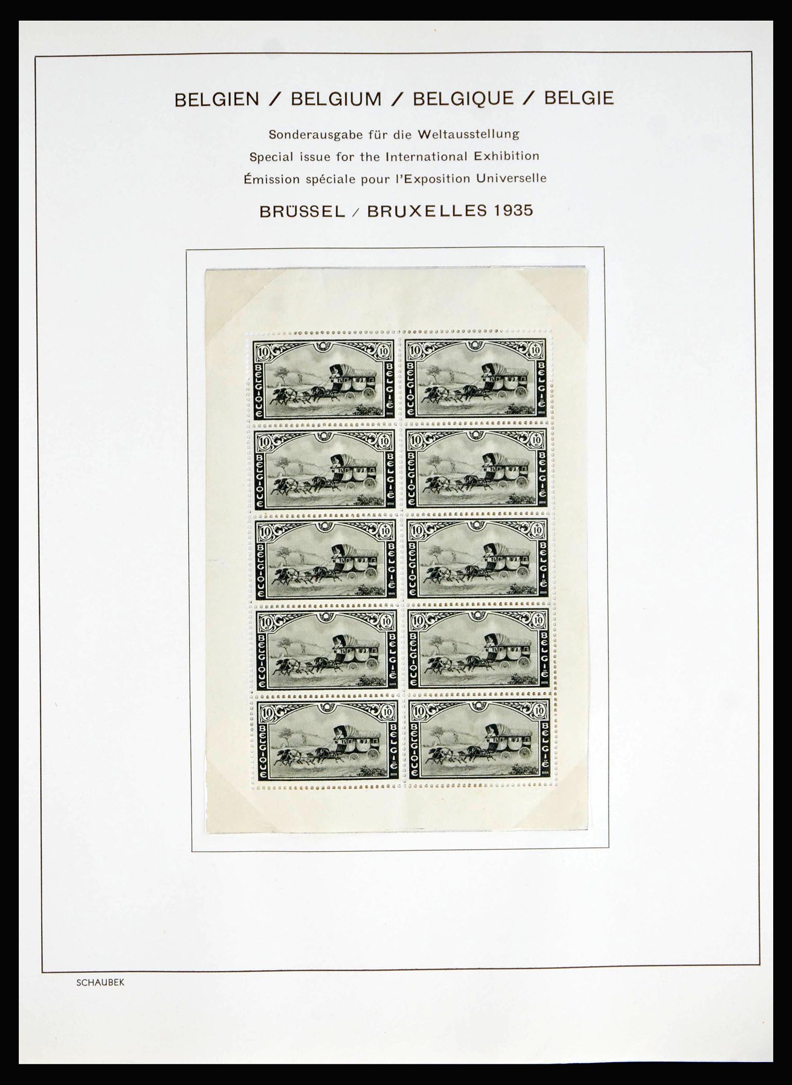 40075 0009 - Postzegelverzameling 40075 Wereld blokken 1921-1940.