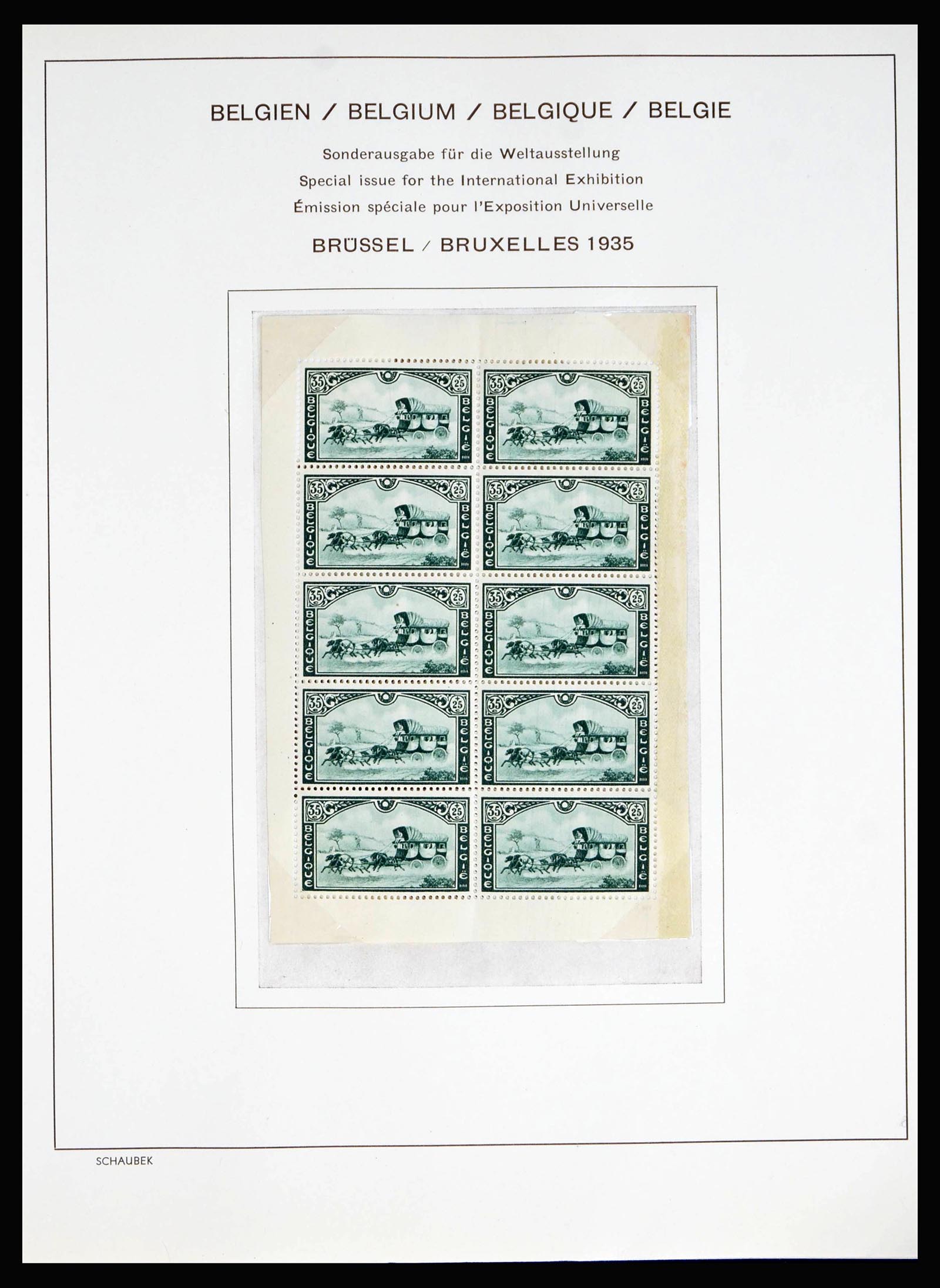 40075 0010 - Postzegelverzameling 40075 Wereld blokken 1921-1940.