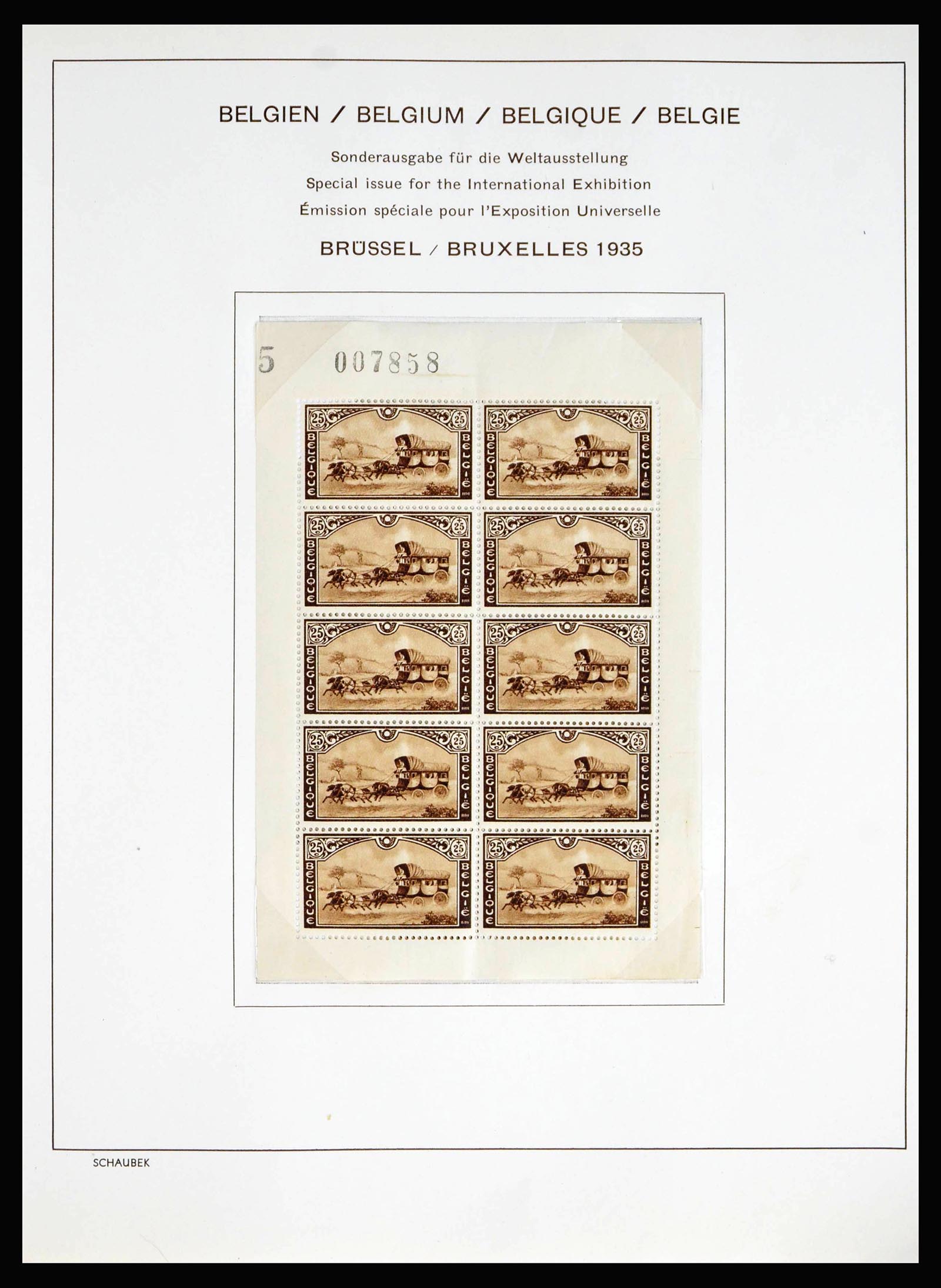 40075 0011 - Postzegelverzameling 40075 Wereld blokken 1921-1940.