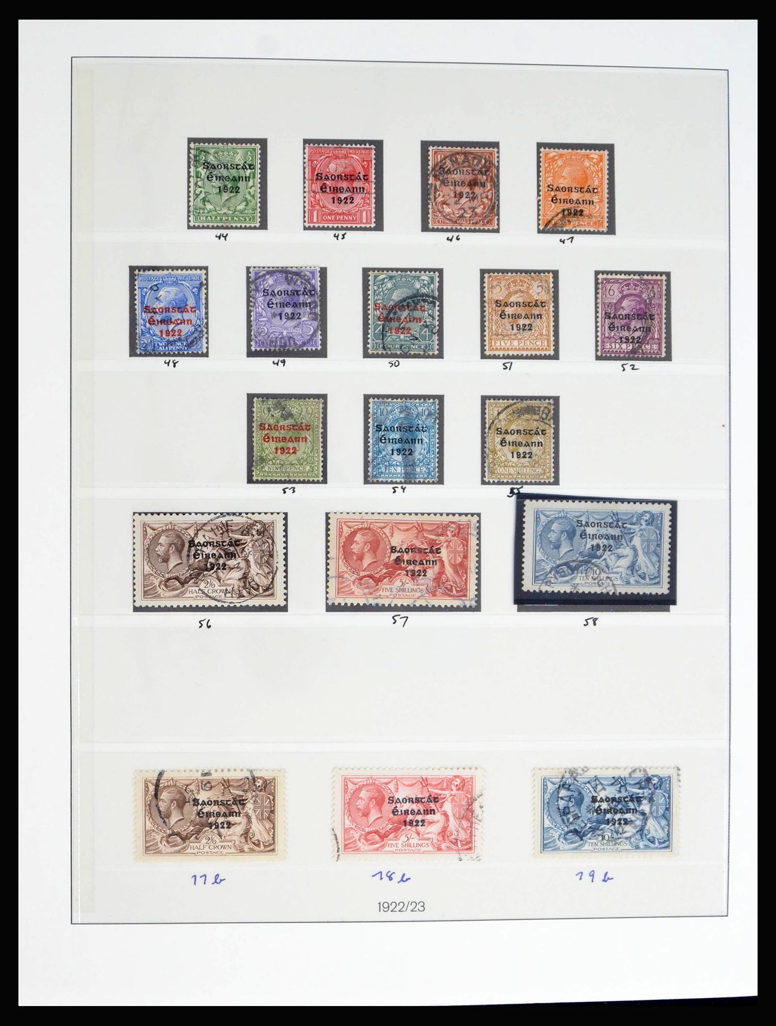 40076 0003 - Postzegelverzameling 40076 Ierland 1922-1984.
