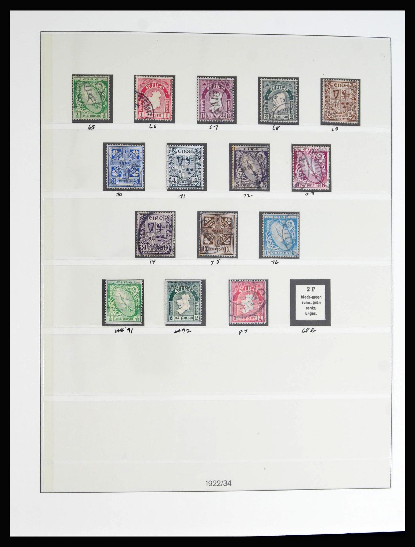 40076 0005 - Postzegelverzameling 40076 Ierland 1922-1984.