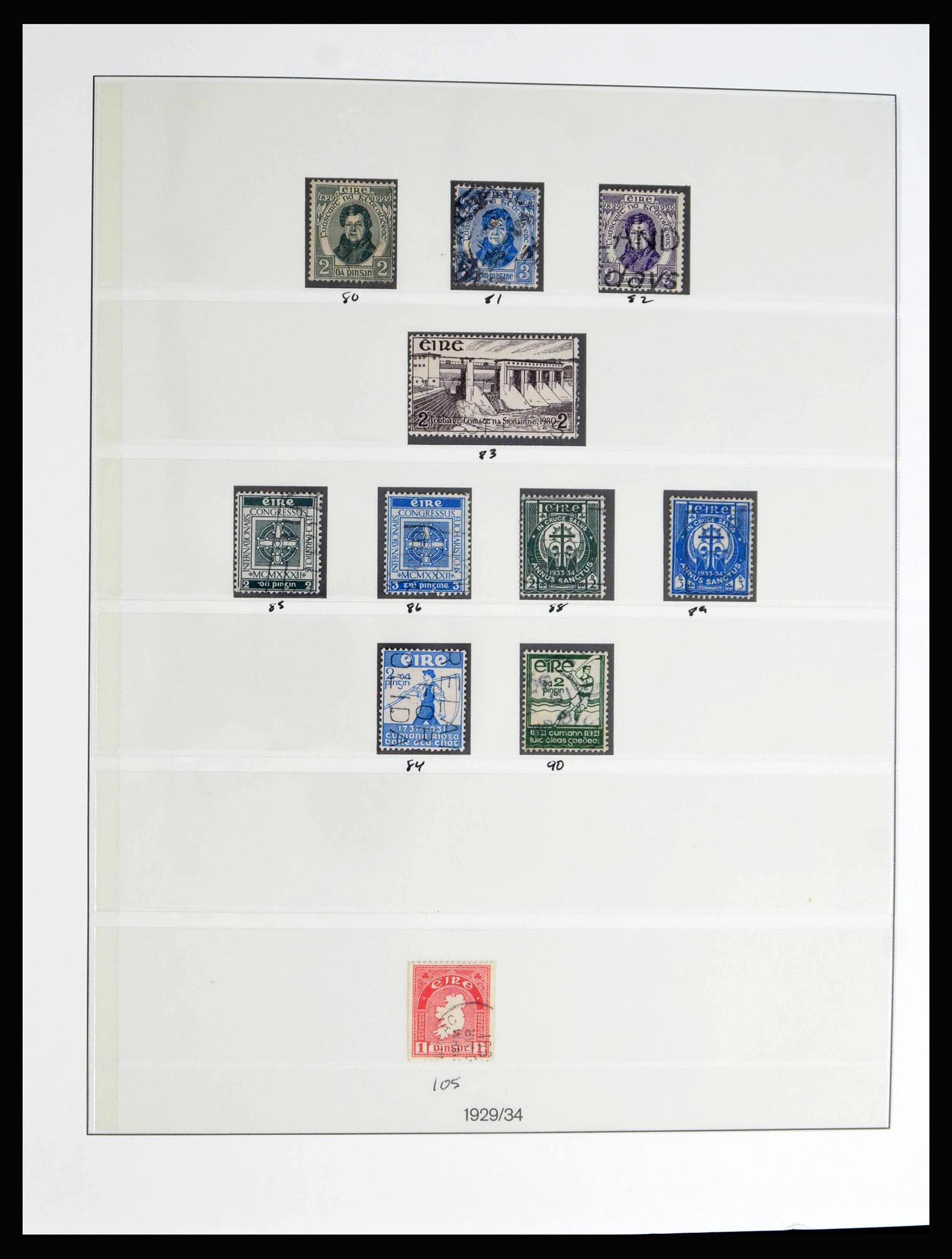 40076 0006 - Postzegelverzameling 40076 Ierland 1922-1984.