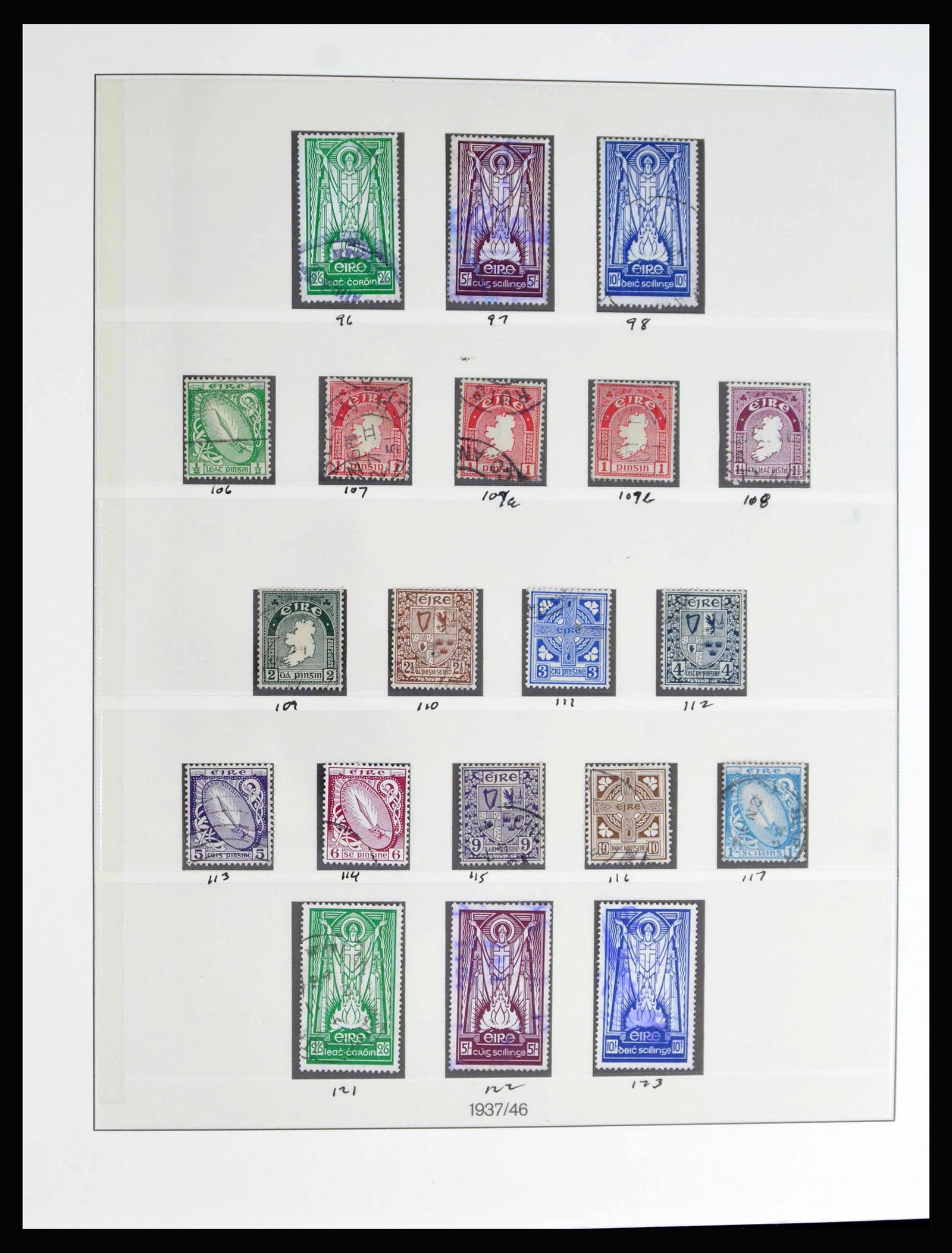 40076 0007 - Postzegelverzameling 40076 Ierland 1922-1984.