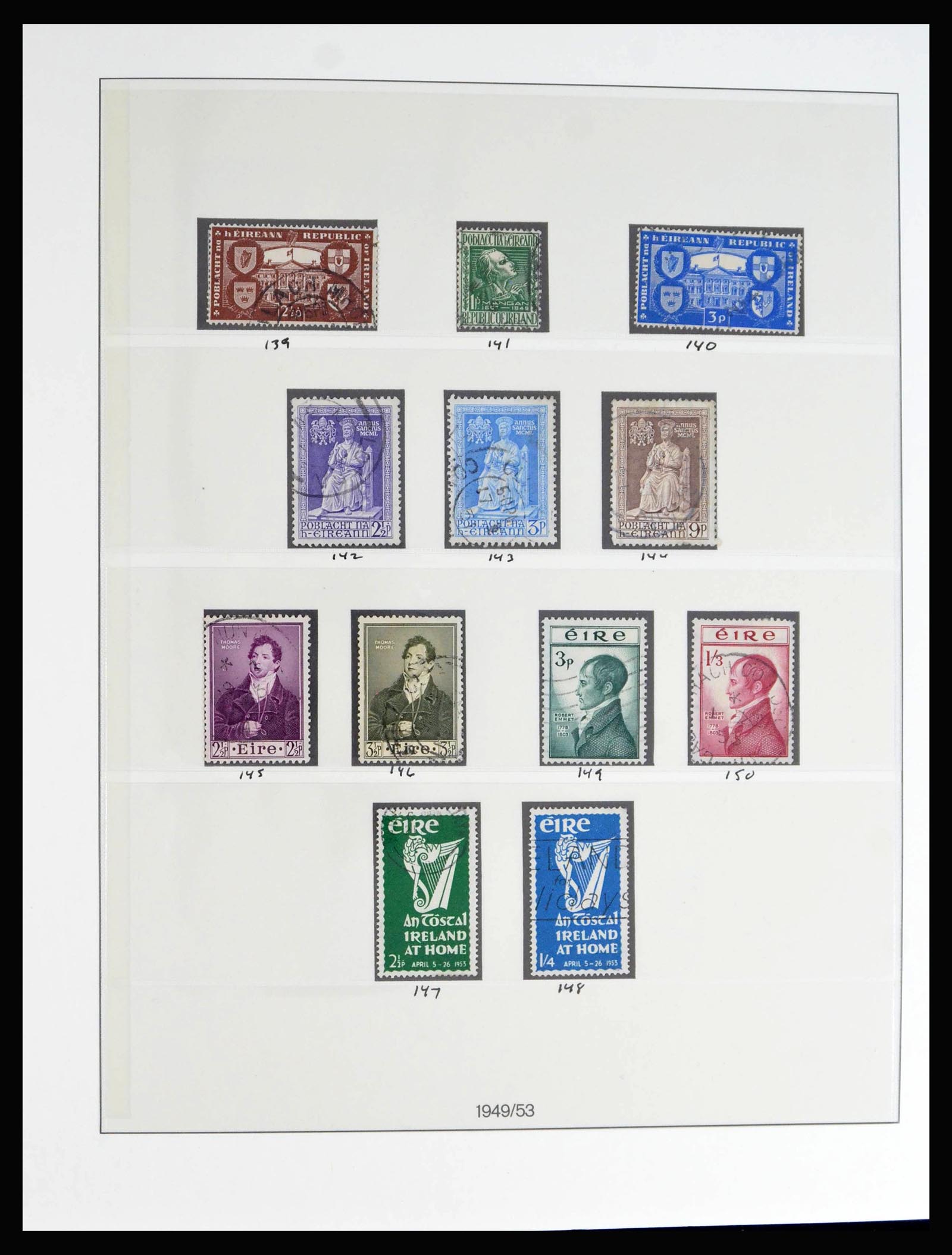 40076 0010 - Postzegelverzameling 40076 Ierland 1922-1984.