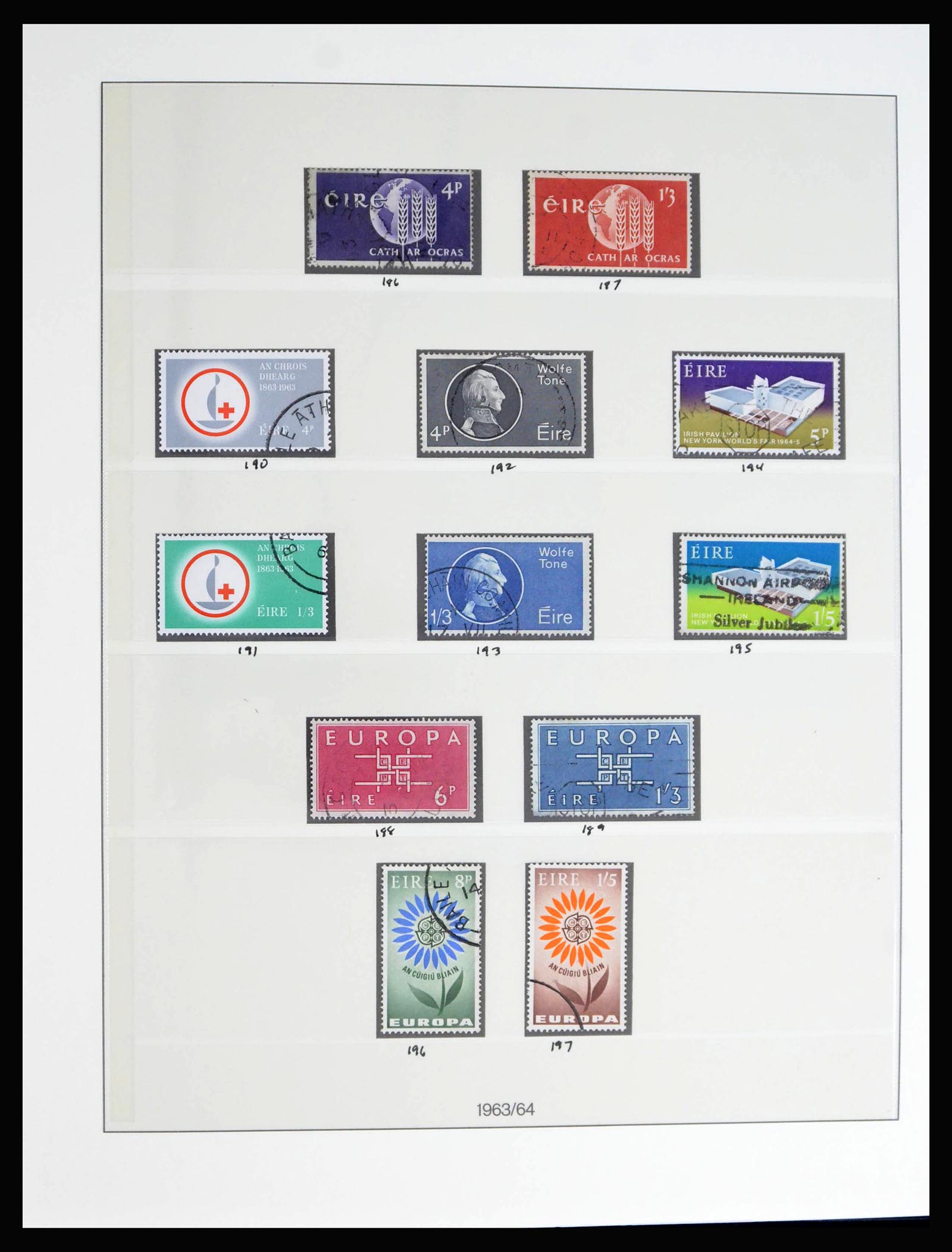 40076 0014 - Postzegelverzameling 40076 Ierland 1922-1984.