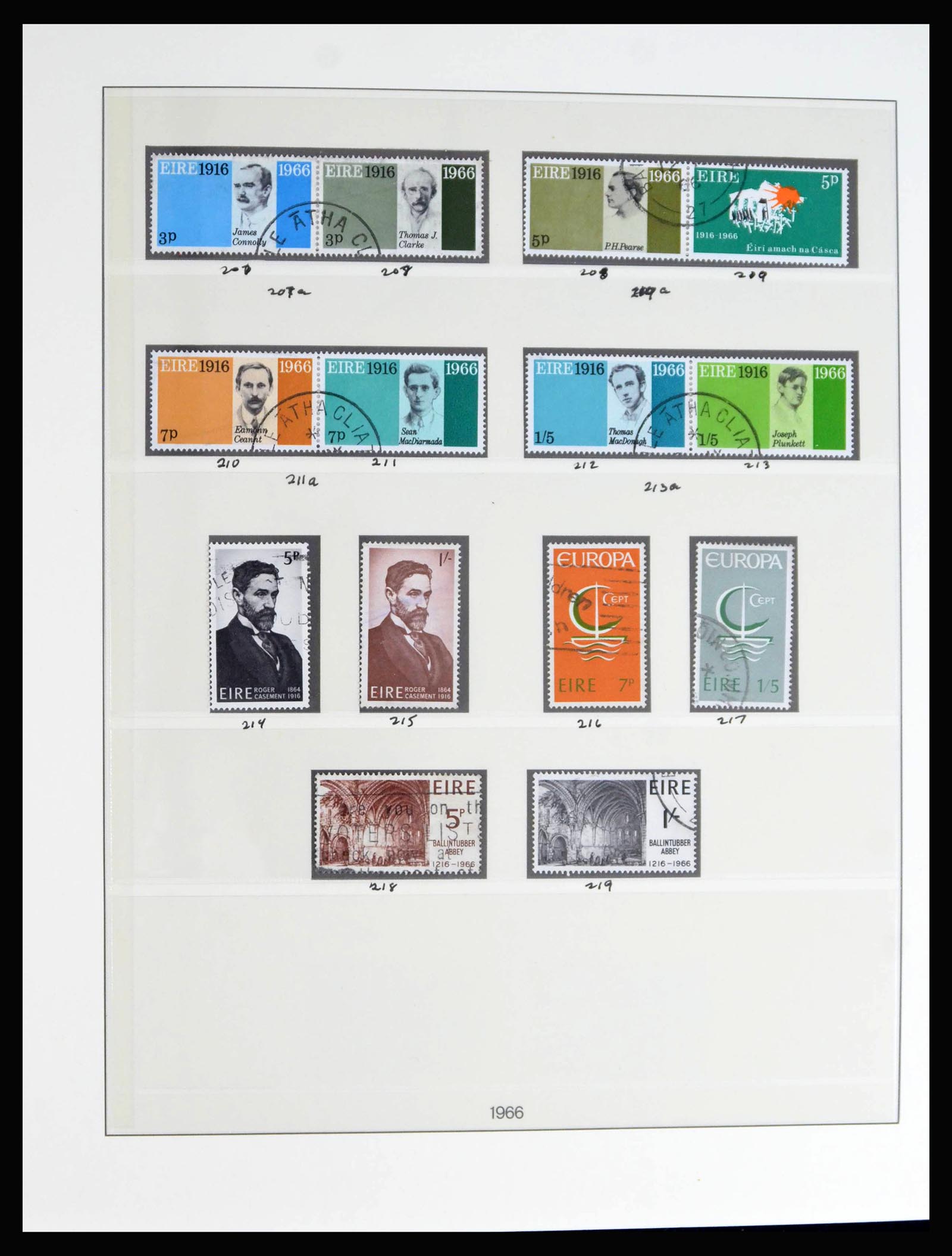 40076 0016 - Postzegelverzameling 40076 Ierland 1922-1984.