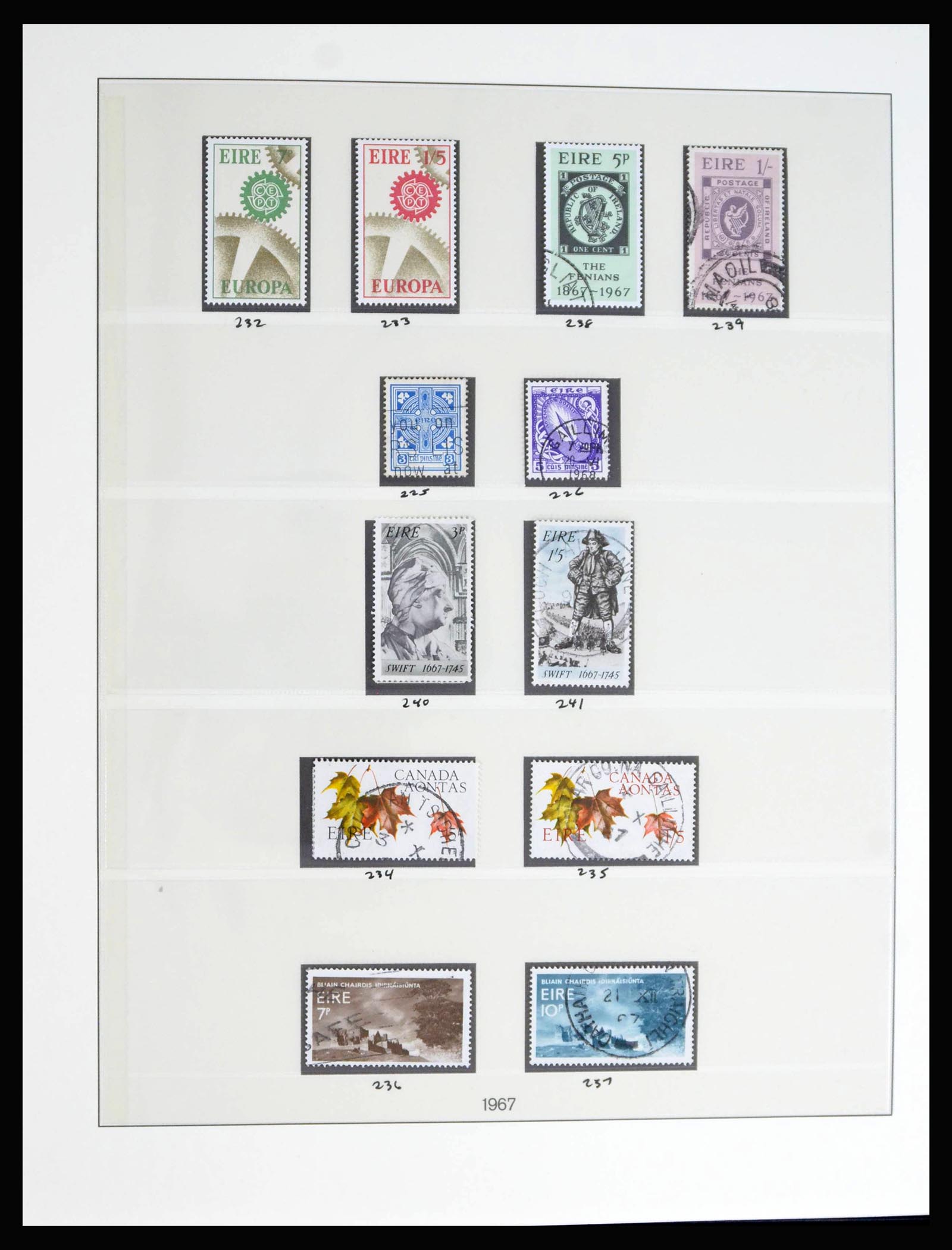 40076 0017 - Postzegelverzameling 40076 Ierland 1922-1984.