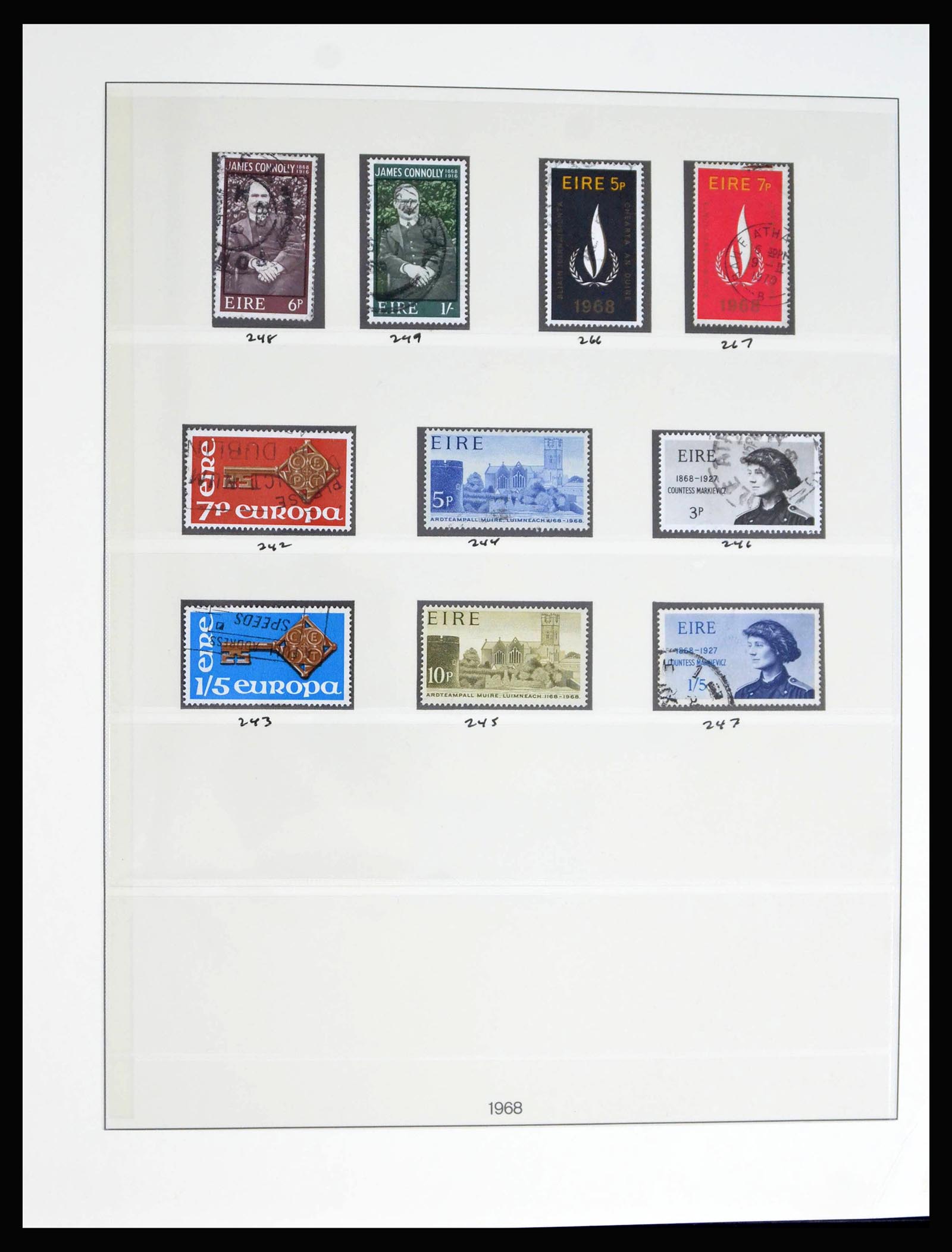 40076 0018 - Postzegelverzameling 40076 Ierland 1922-1984.