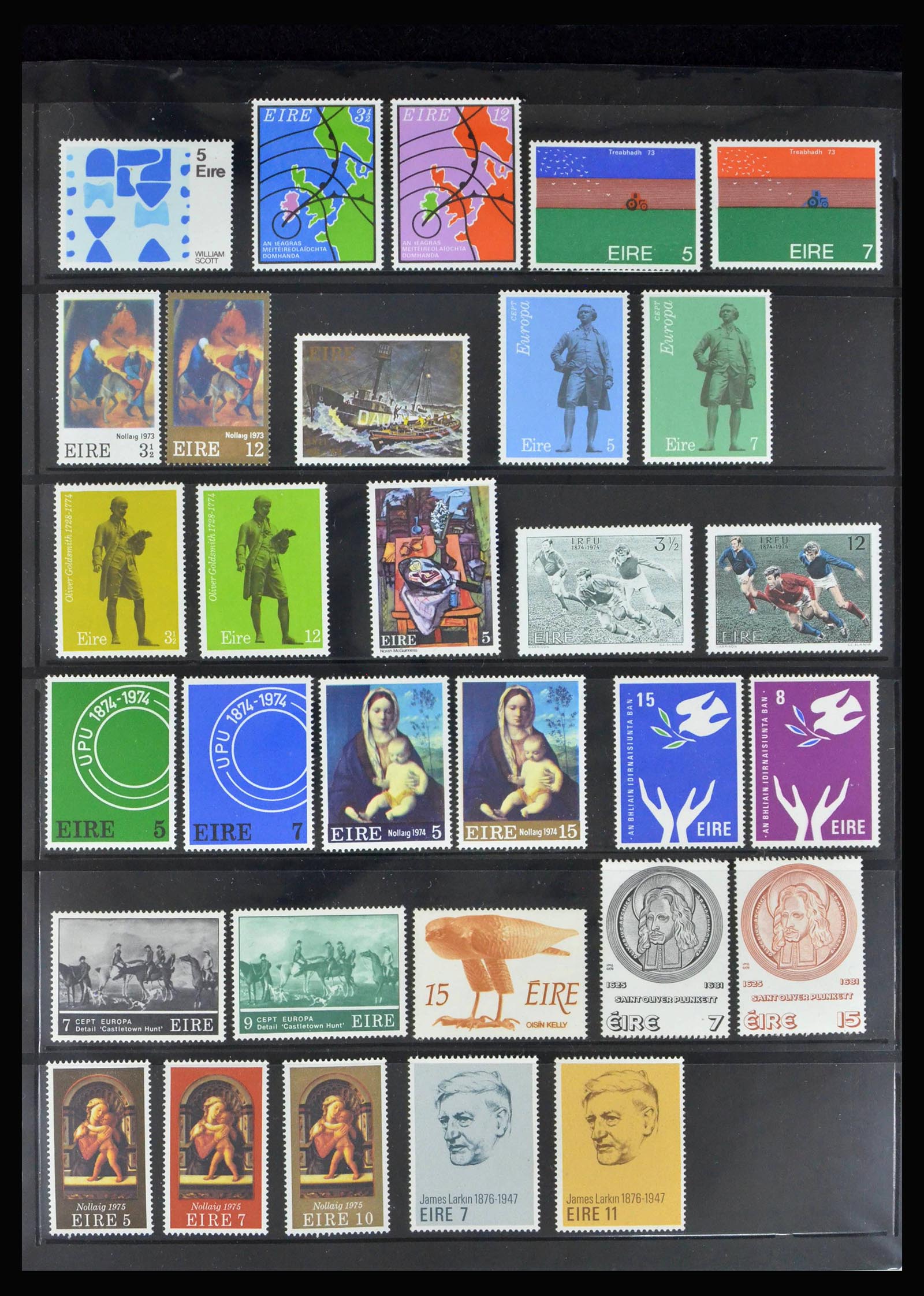 40078 0007 - Postzegelverzameling 40078 Ierland 1922-2015.