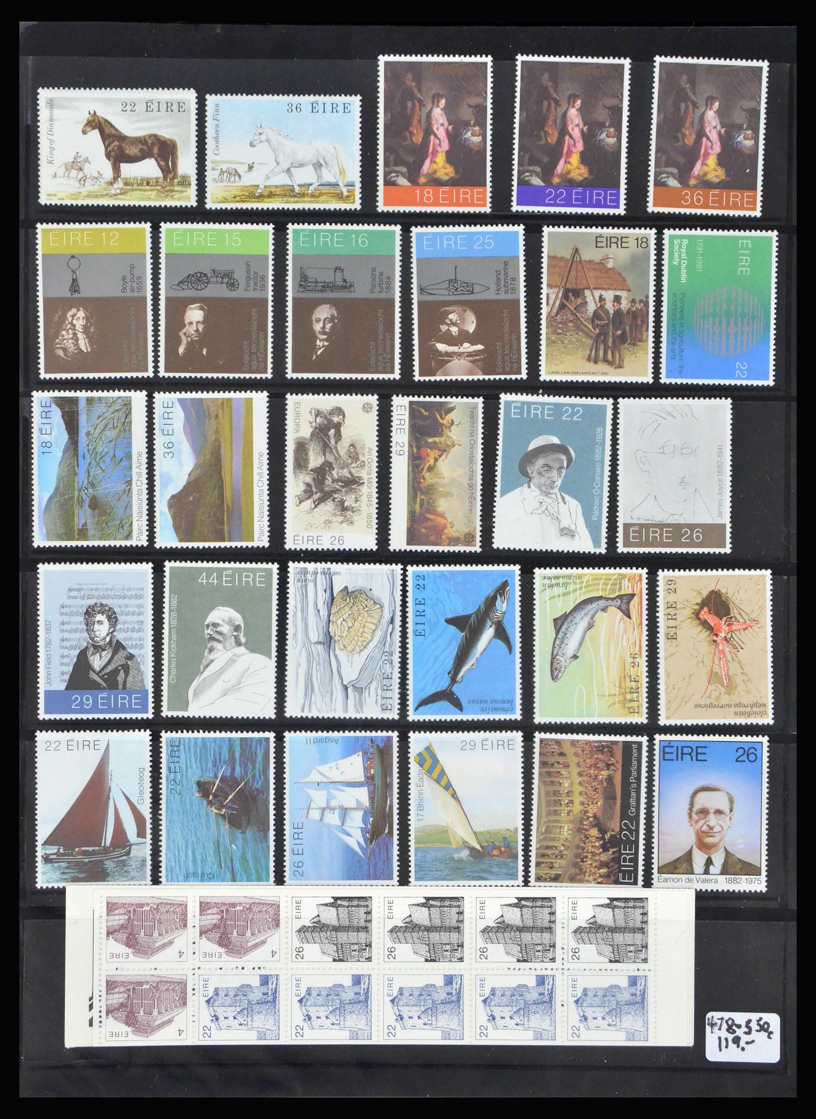 40078 0012 - Postzegelverzameling 40078 Ierland 1922-2015.