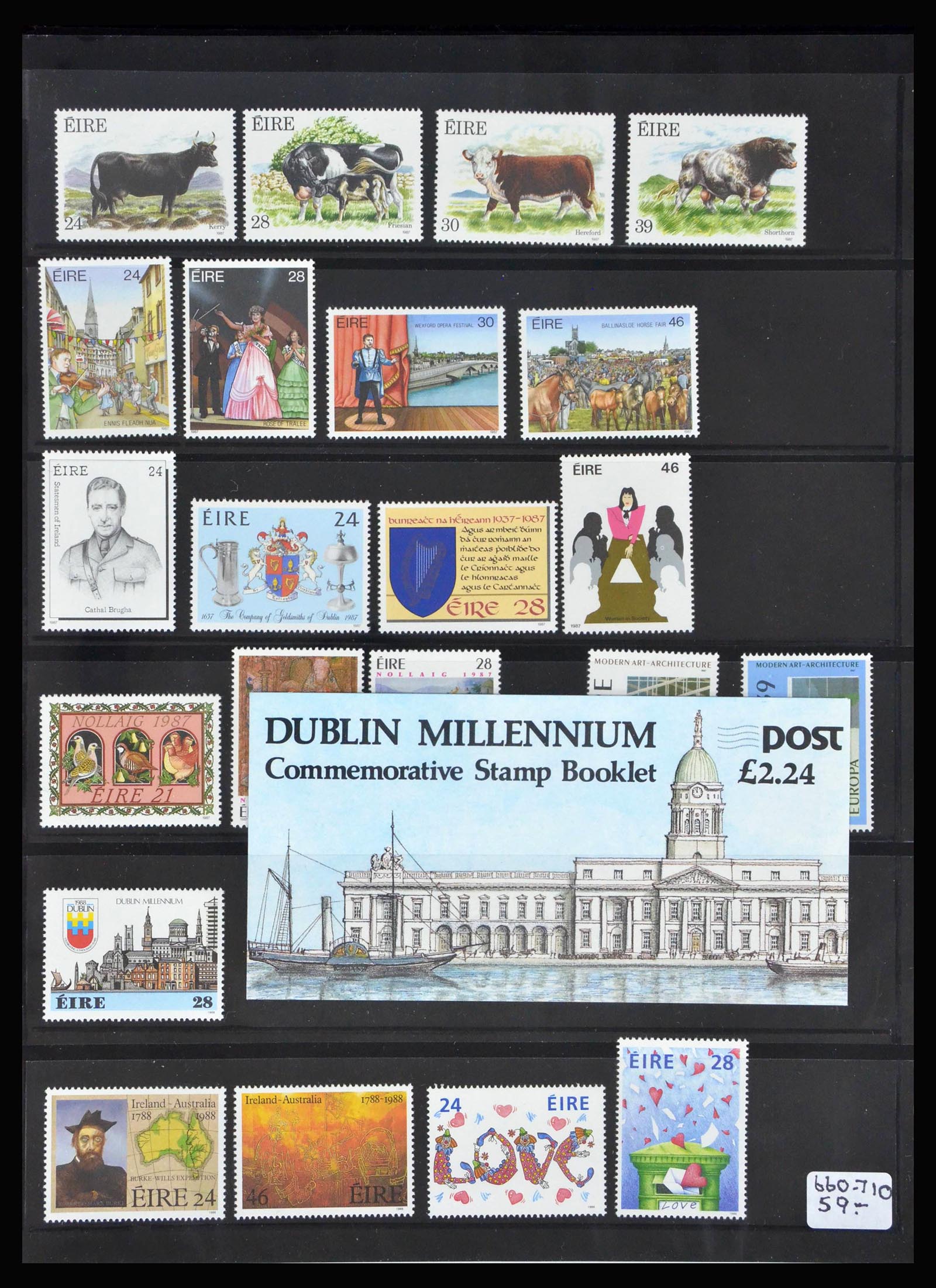 40078 0018 - Postzegelverzameling 40078 Ierland 1922-2015.