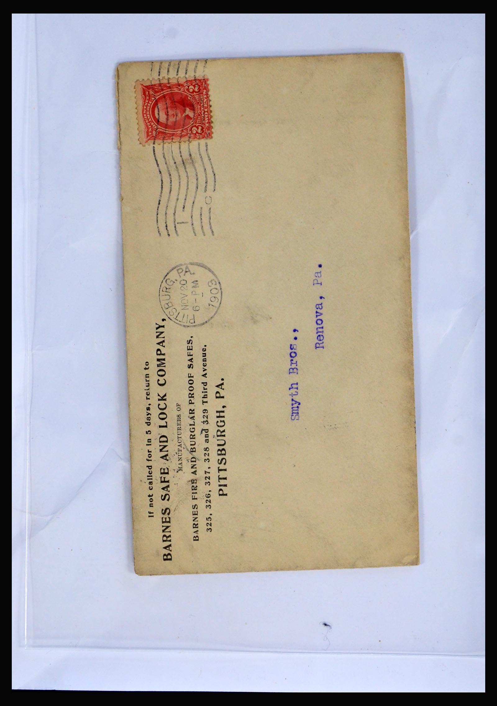 40079 0002 - Postzegelverzameling 40079 USA geïllustreerde brieven 1870-1940.