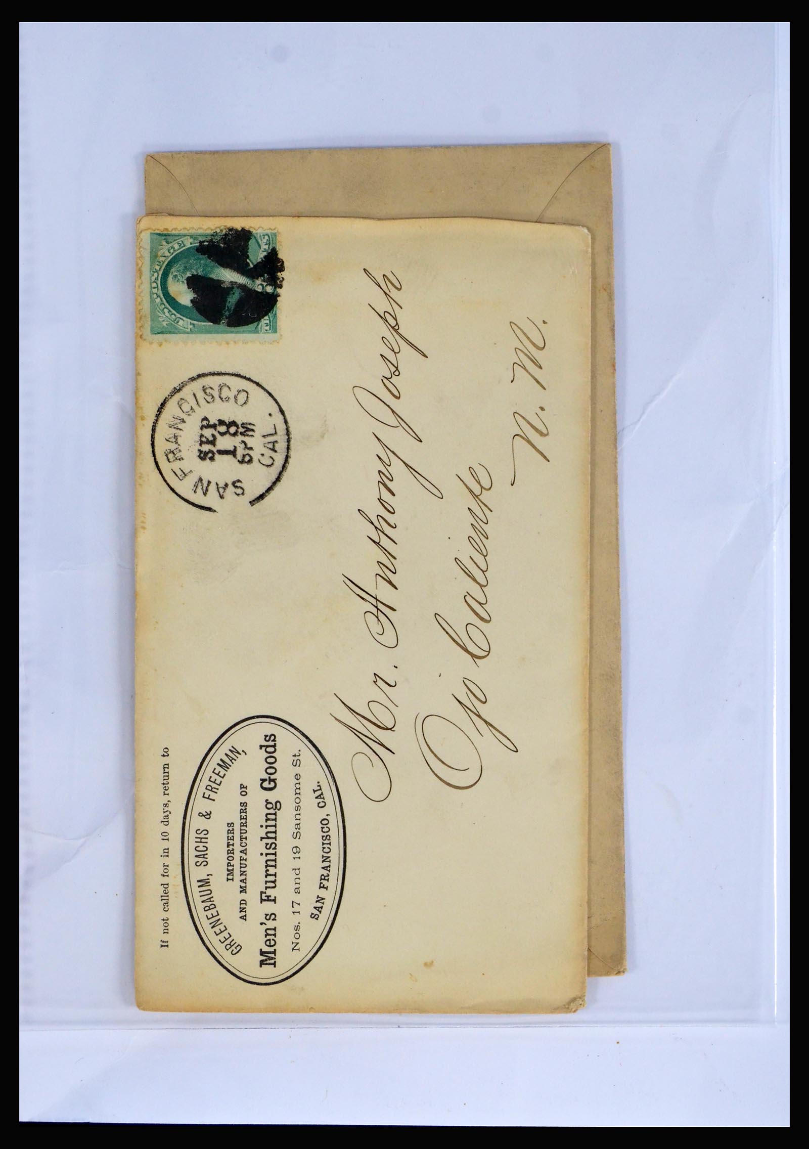 40079 0003 - Postzegelverzameling 40079 USA geïllustreerde brieven 1870-1940.