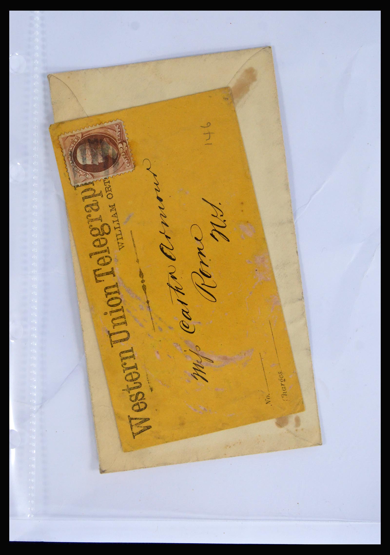 40079 0005 - Postzegelverzameling 40079 USA geïllustreerde brieven 1870-1940.