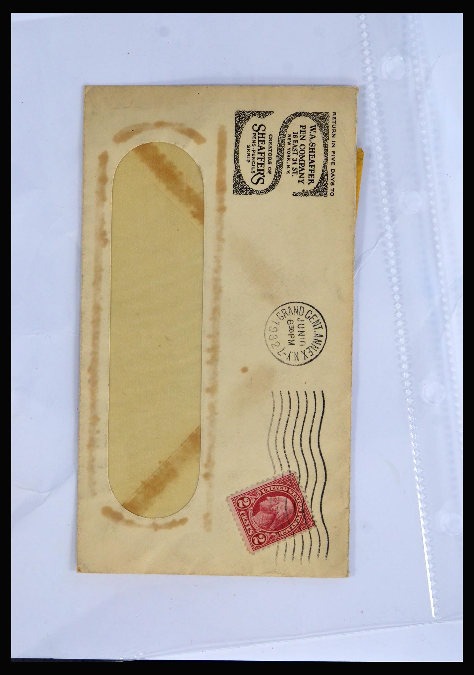 40079 0006 - Postzegelverzameling 40079 USA geïllustreerde brieven 1870-1940.