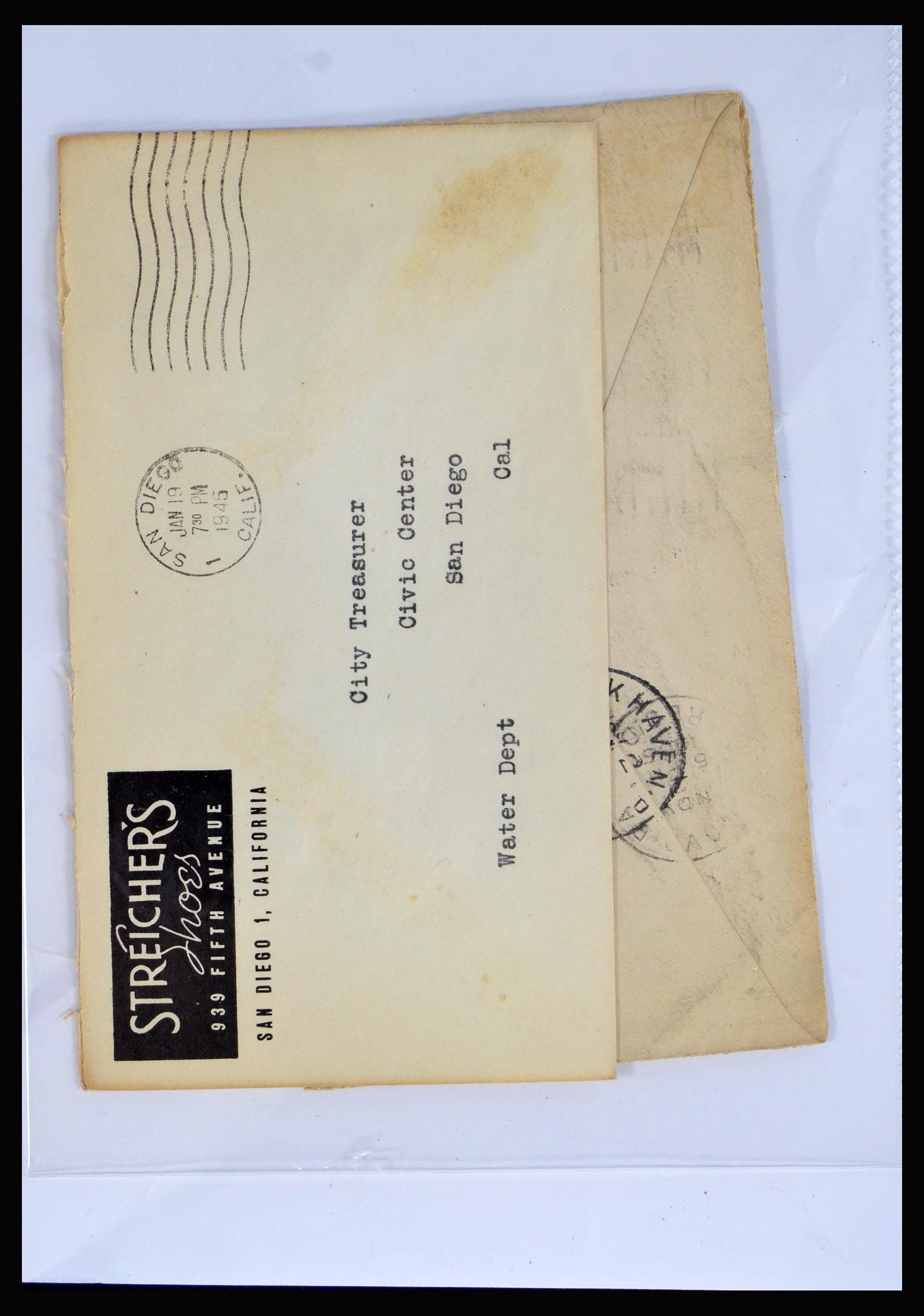 40079 0010 - Postzegelverzameling 40079 USA geïllustreerde brieven 1870-1940.