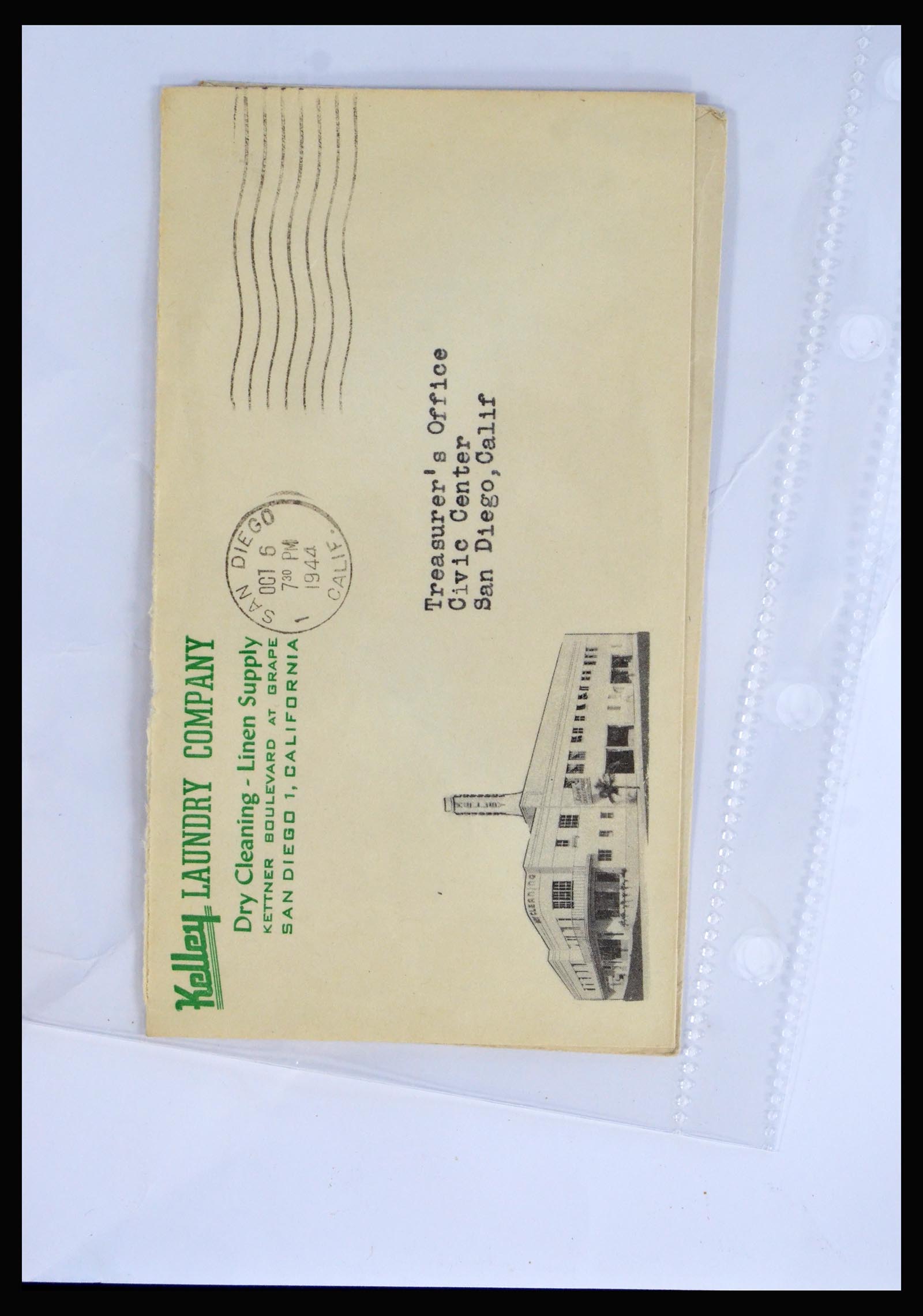 40079 0012 - Postzegelverzameling 40079 USA geïllustreerde brieven 1870-1940.