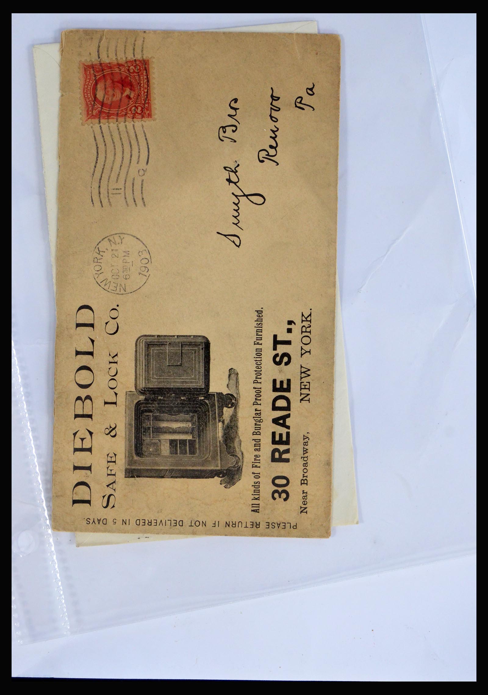 40079 0013 - Postzegelverzameling 40079 USA geïllustreerde brieven 1870-1940.