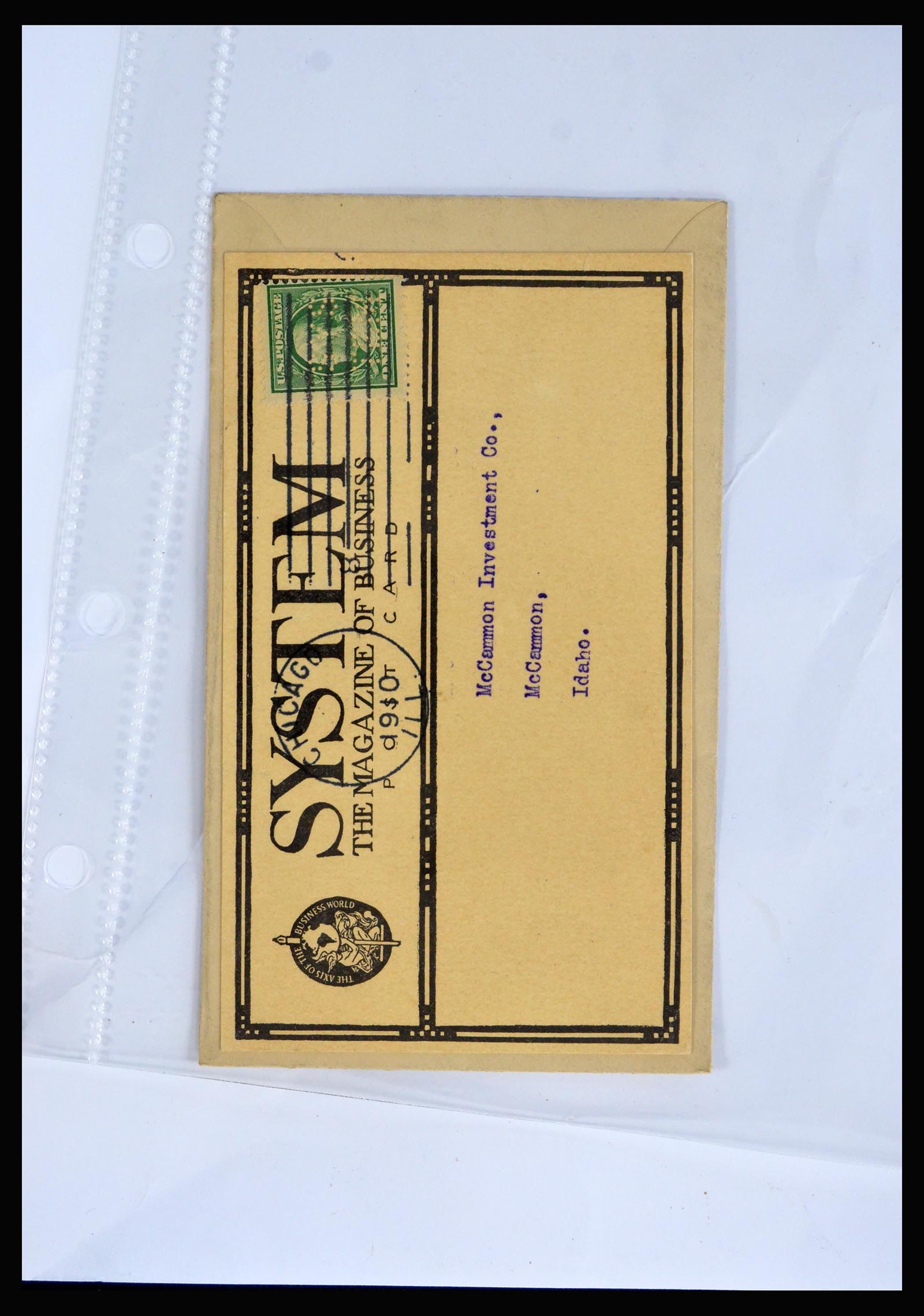 40079 0015 - Postzegelverzameling 40079 USA geïllustreerde brieven 1870-1940.