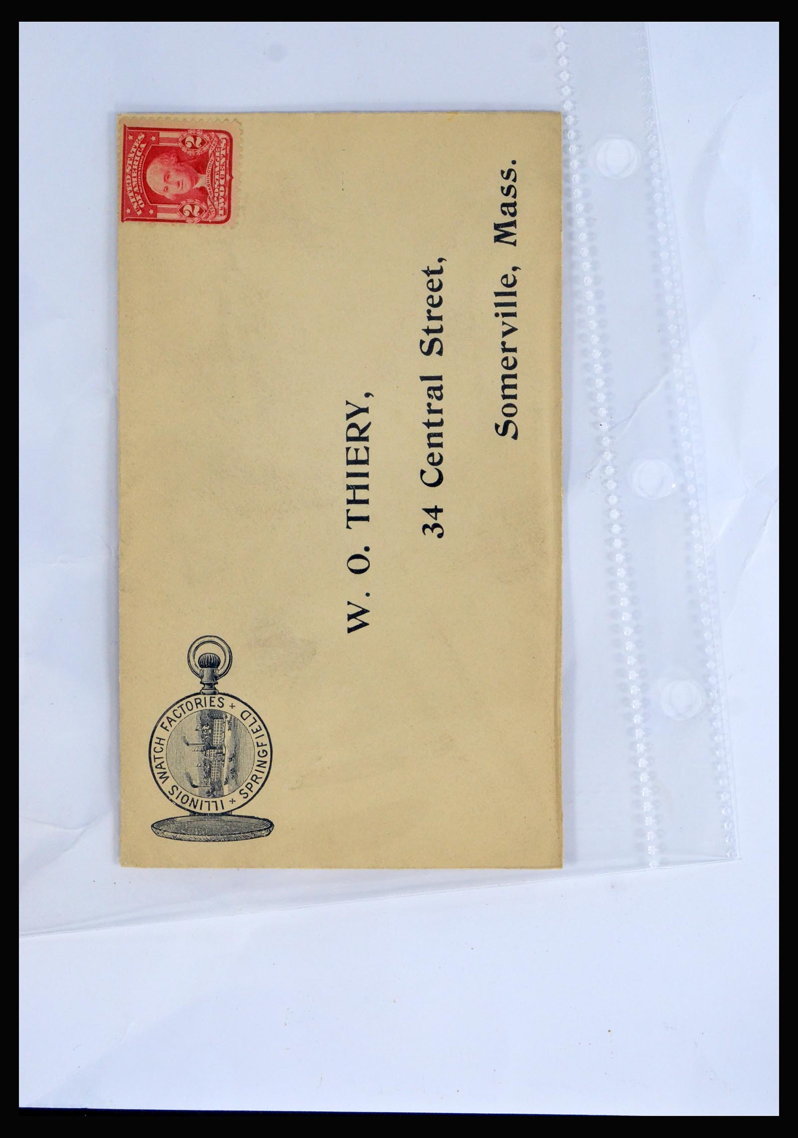 40079 0016 - Postzegelverzameling 40079 USA geïllustreerde brieven 1870-1940.