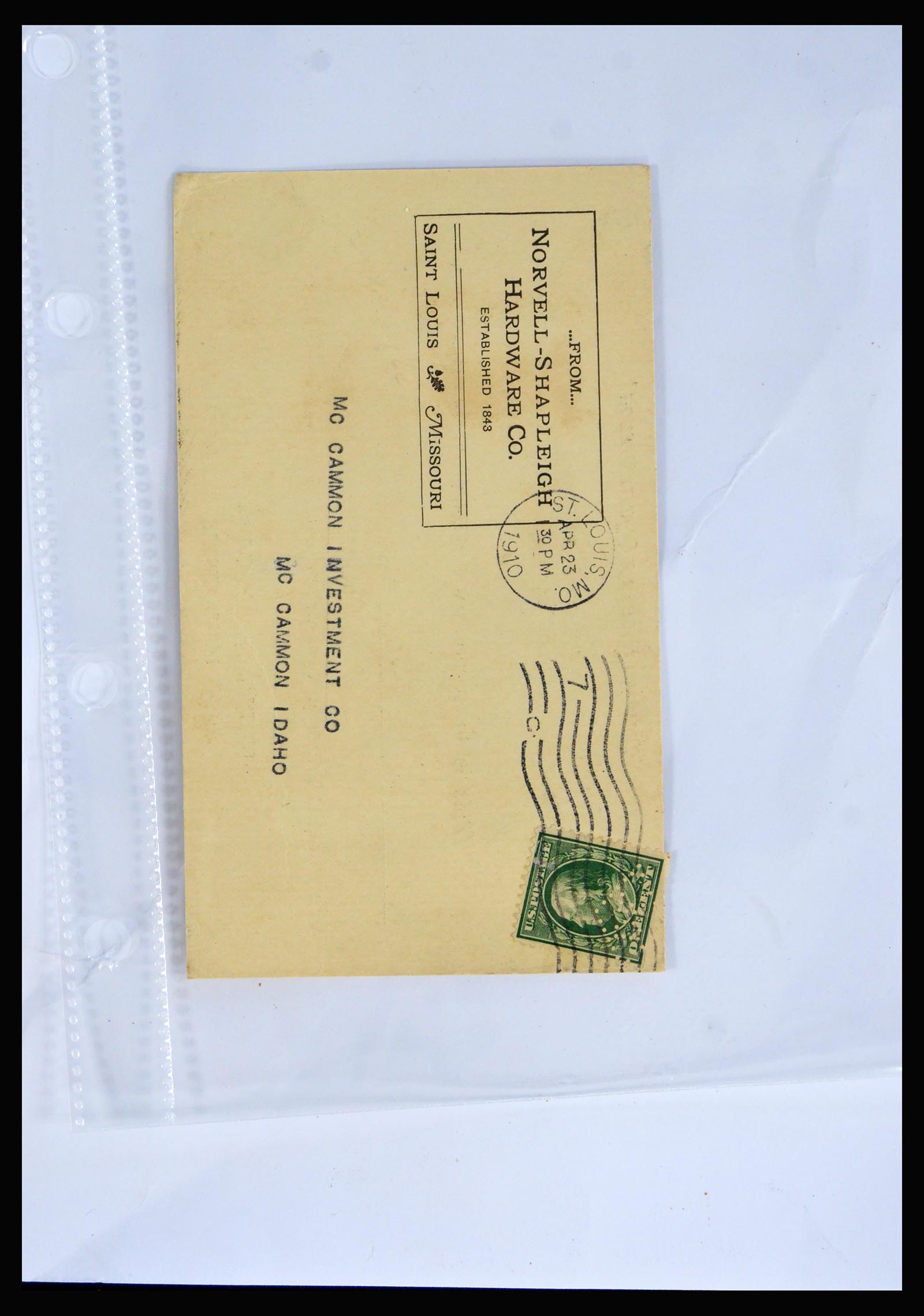40079 0017 - Postzegelverzameling 40079 USA geïllustreerde brieven 1870-1940.