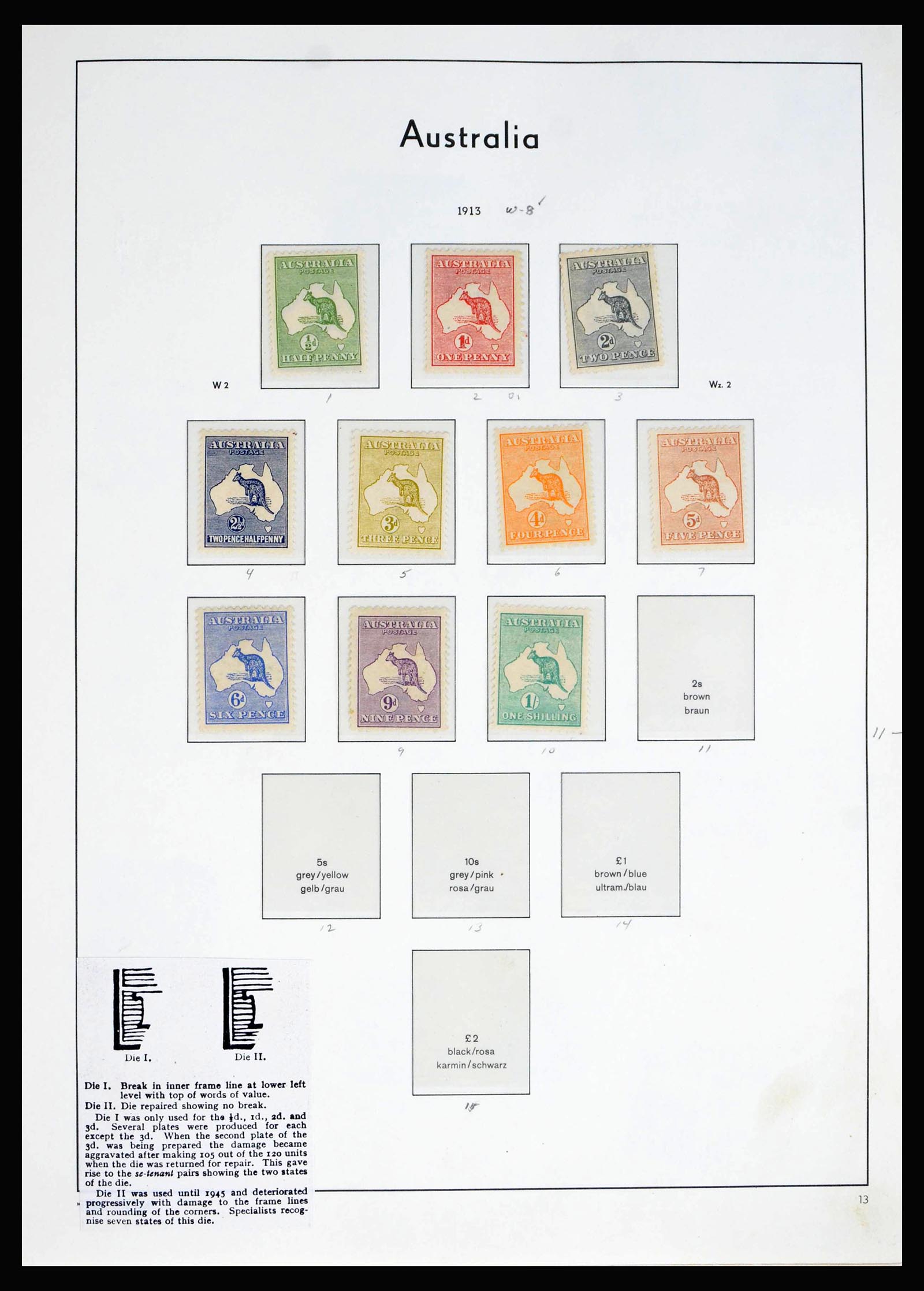 40080 0002 - Postzegelverzameling 40080 Australië 1913-1986.