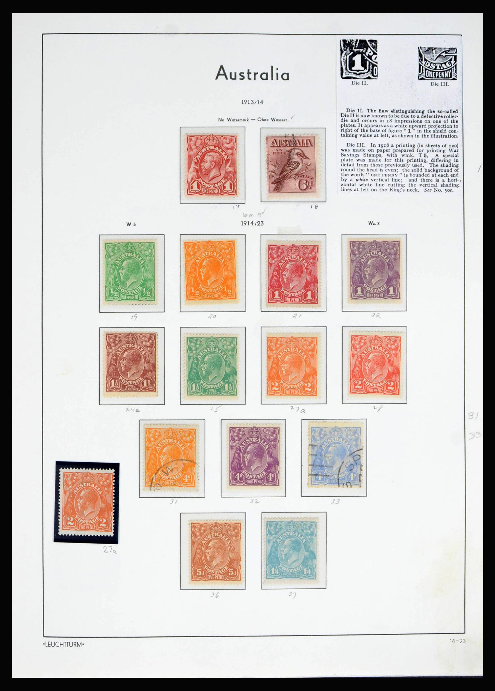 40080 0004 - Postzegelverzameling 40080 Australië 1913-1986.