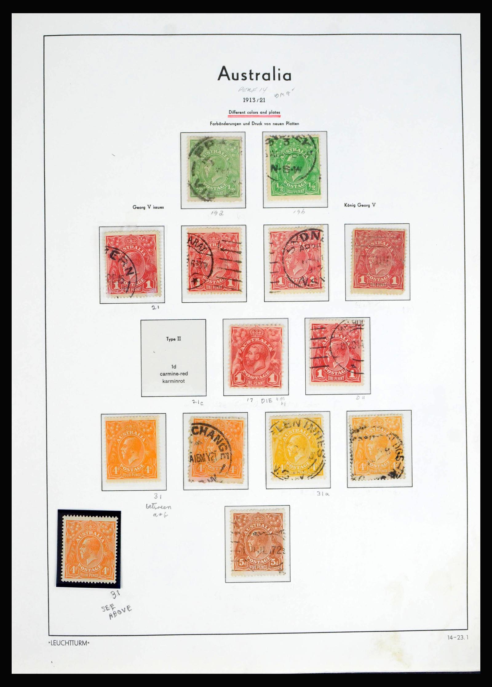 40080 0006 - Postzegelverzameling 40080 Australië 1913-1986.