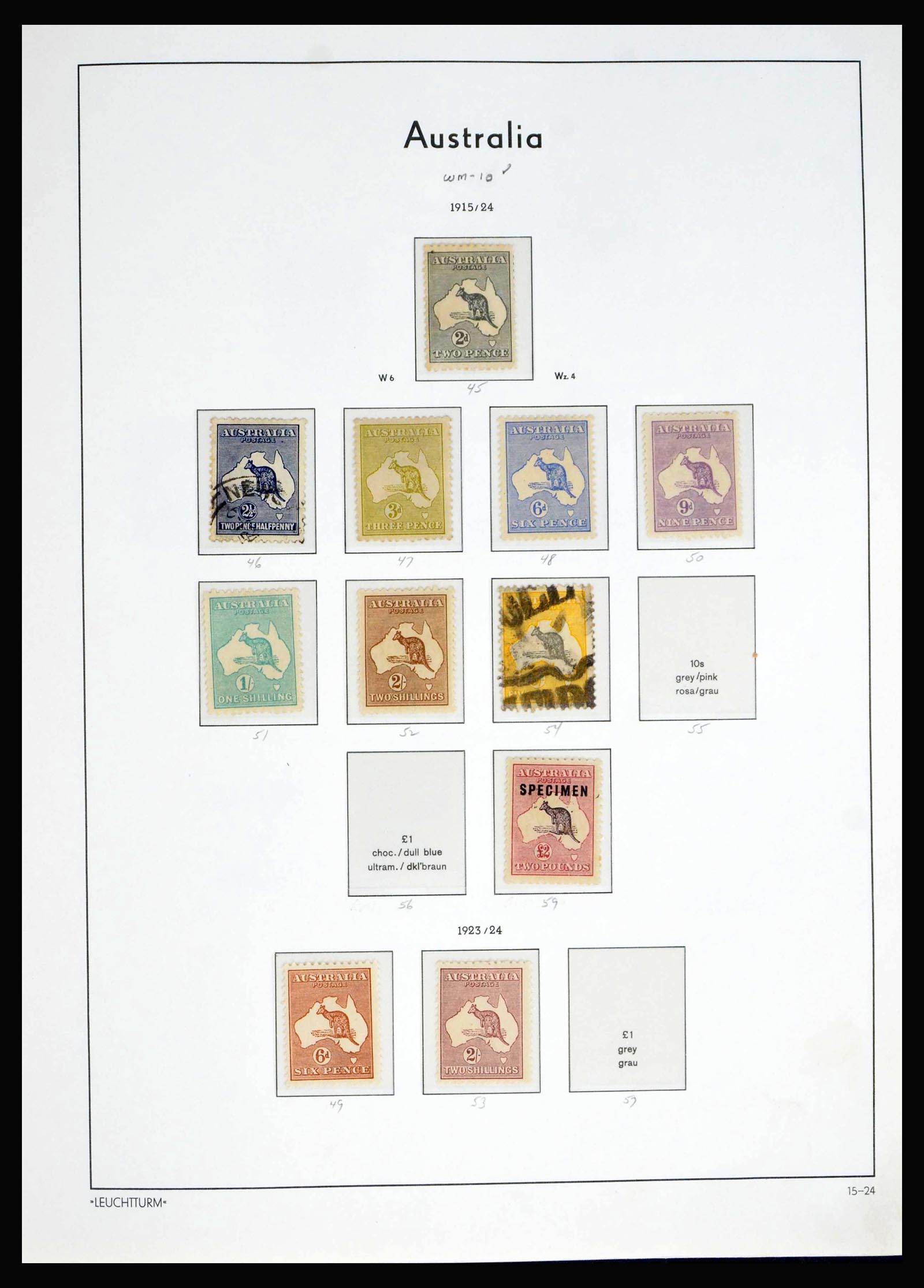 40080 0012 - Postzegelverzameling 40080 Australië 1913-1986.