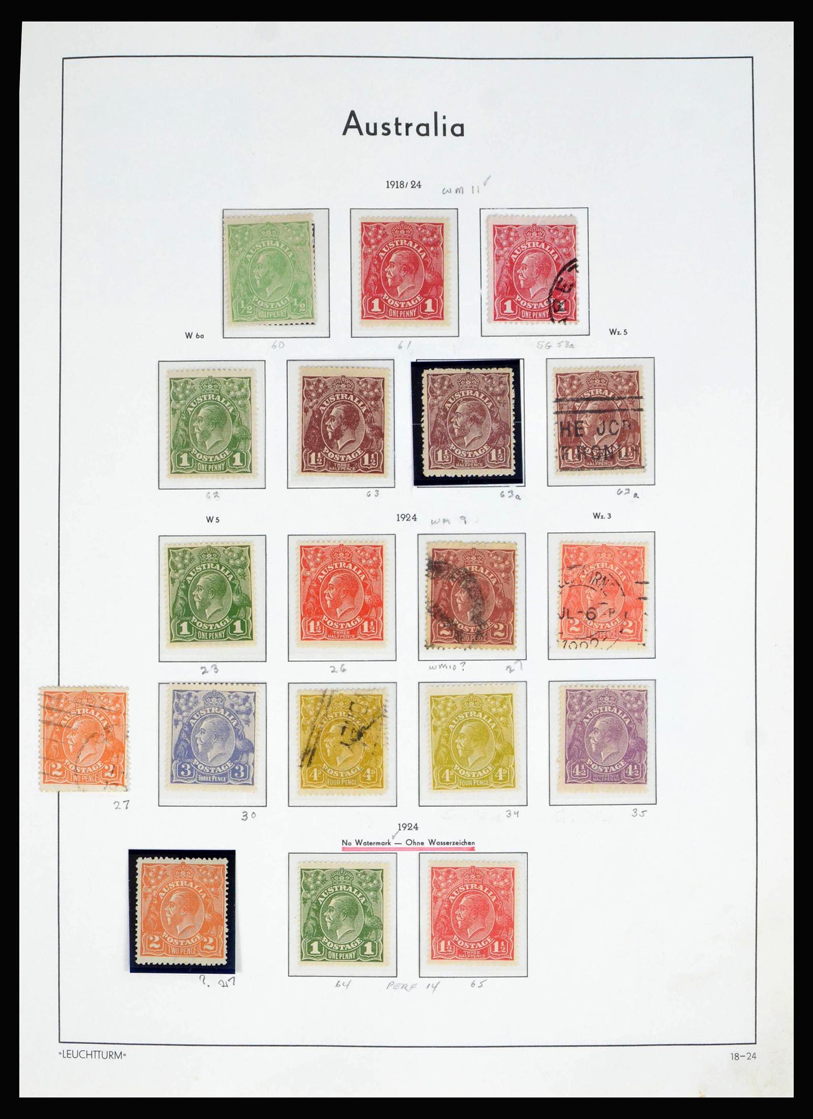 40080 0016 - Postzegelverzameling 40080 Australië 1913-1986.
