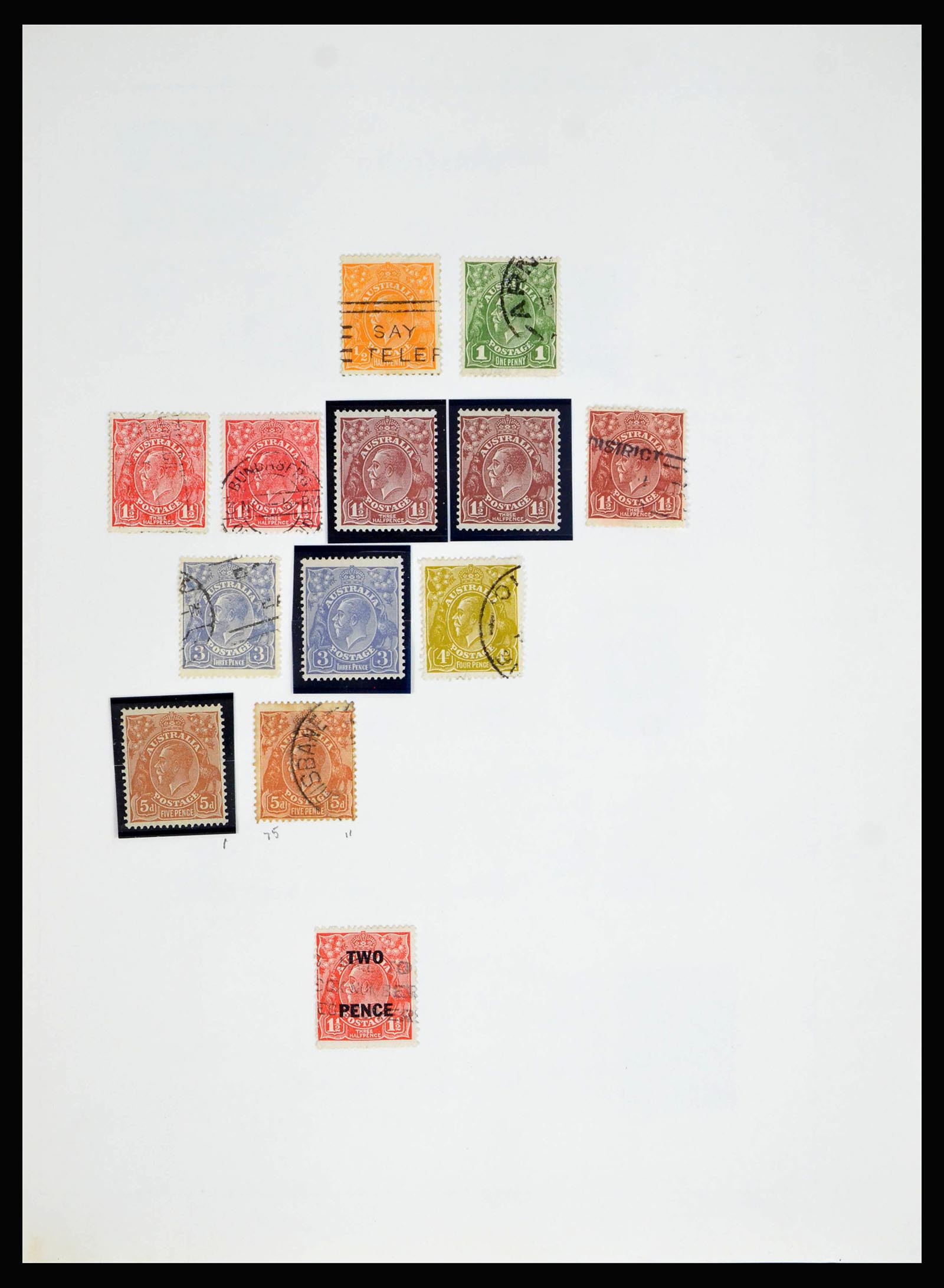 40080 0017 - Postzegelverzameling 40080 Australië 1913-1986.
