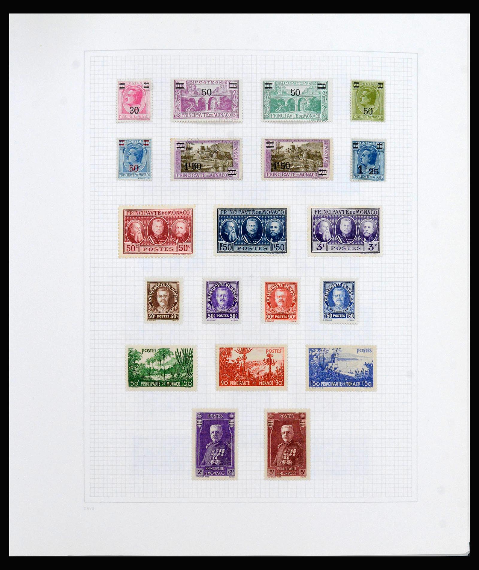 40084 0006 - Postzegelverzameling 40084 Monaco 1885-1998.