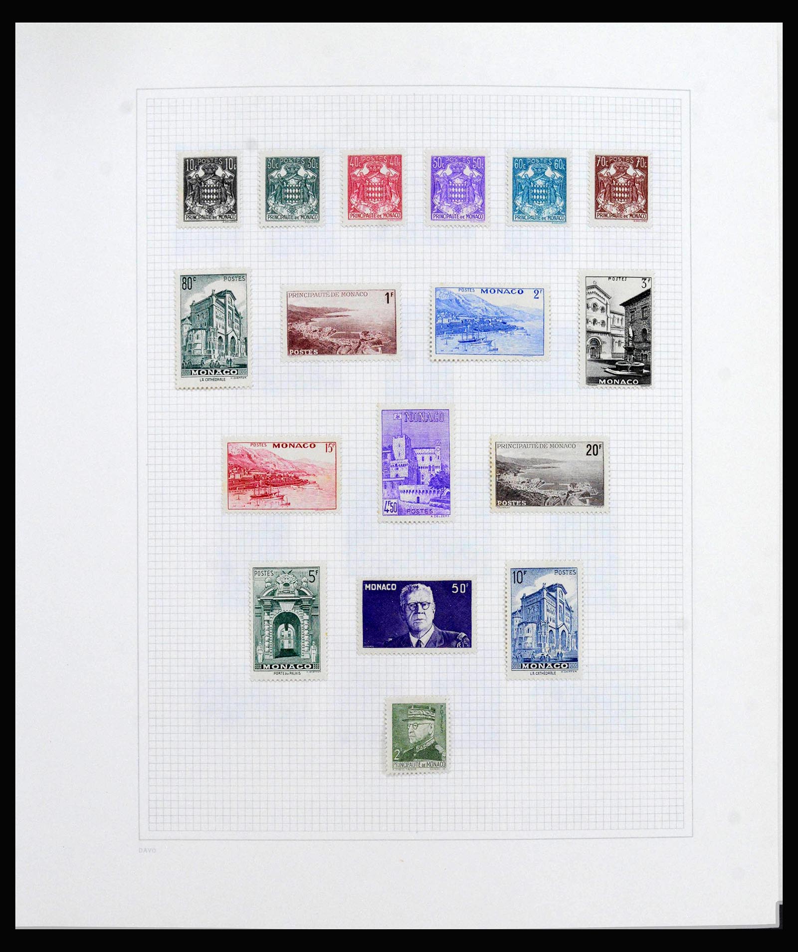 40084 0014 - Postzegelverzameling 40084 Monaco 1885-1998.