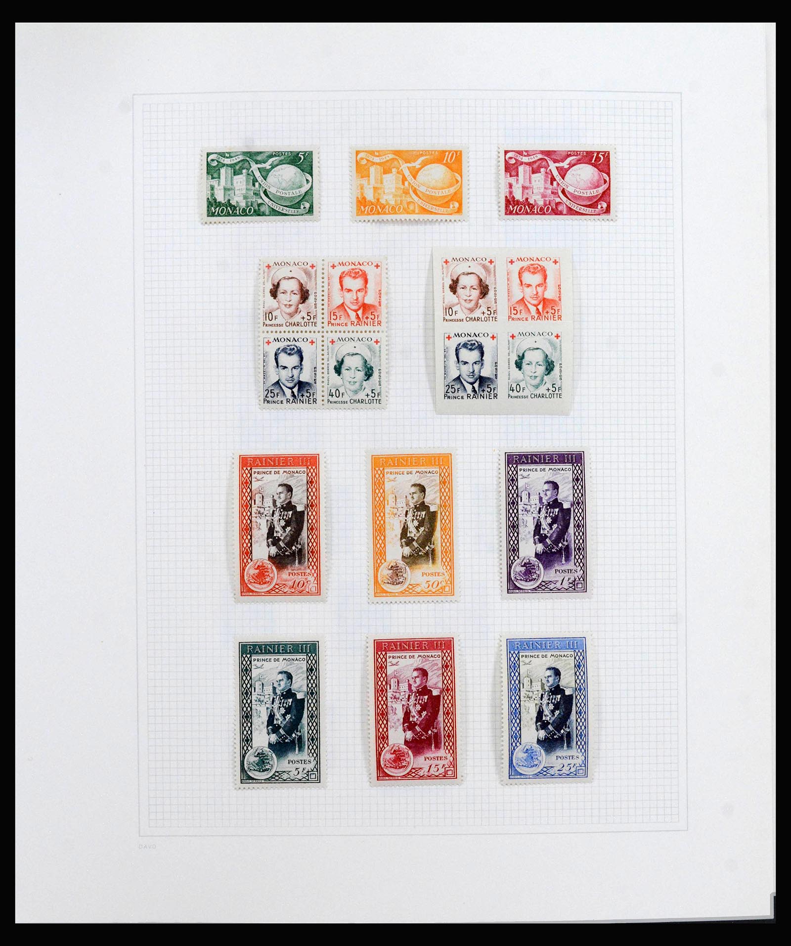 40084 0020 - Postzegelverzameling 40084 Monaco 1885-1998.