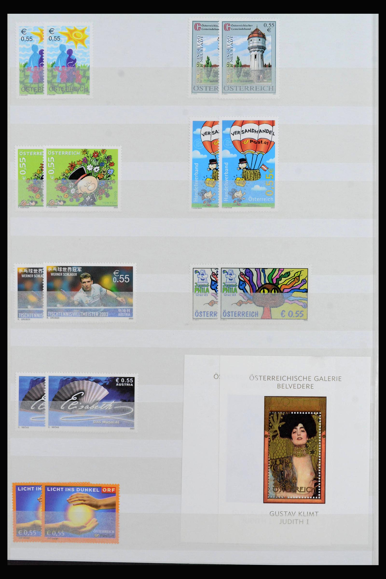 40087 0008 - Postzegelverzameling 40087 Oostenrijk 2003-2007.