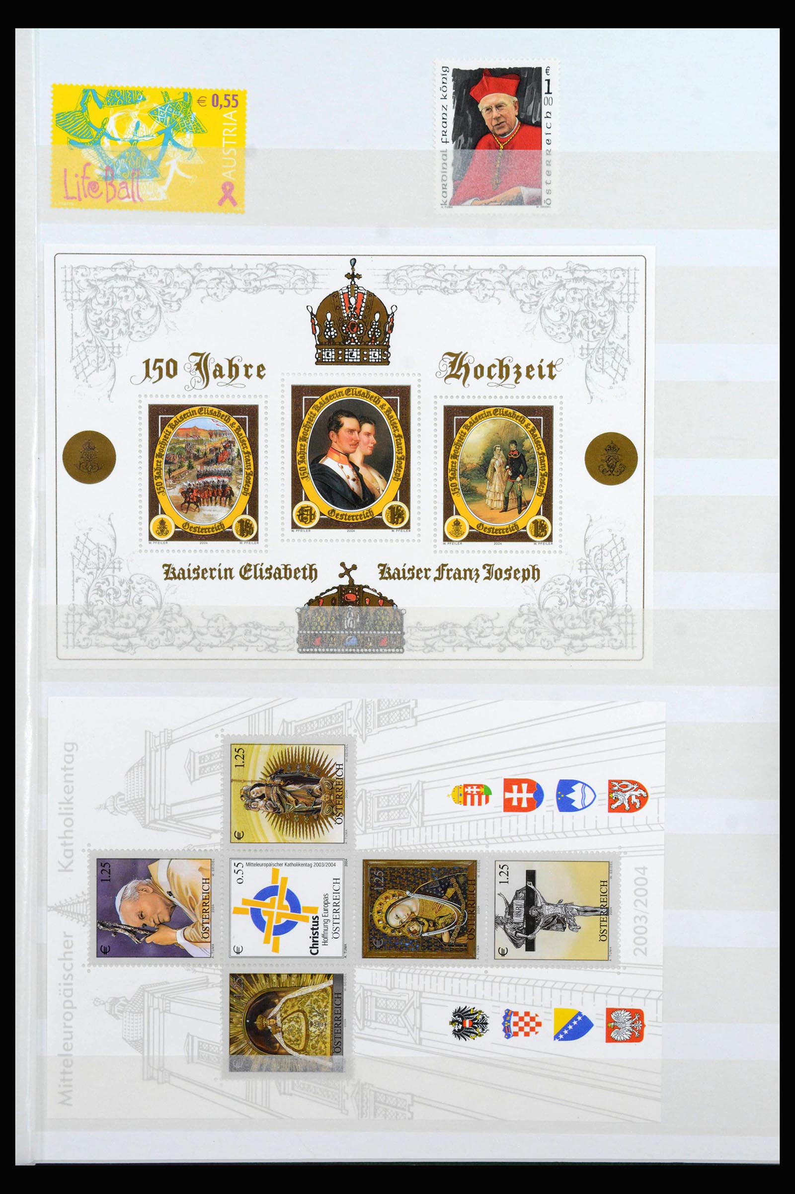 40087 0011 - Postzegelverzameling 40087 Oostenrijk 2003-2007.