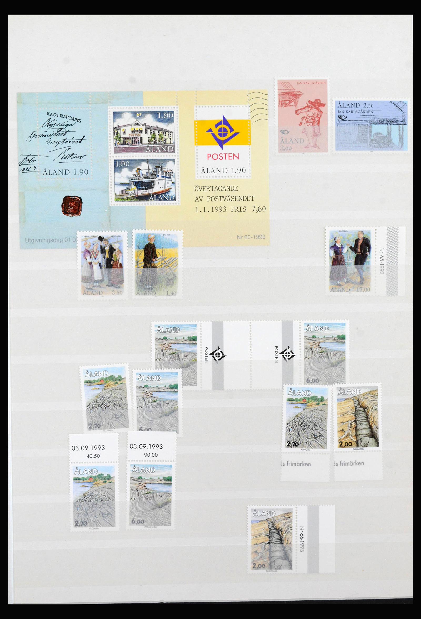40088 0007 - Postzegelverzameling 40088 Aland 1984-2018.