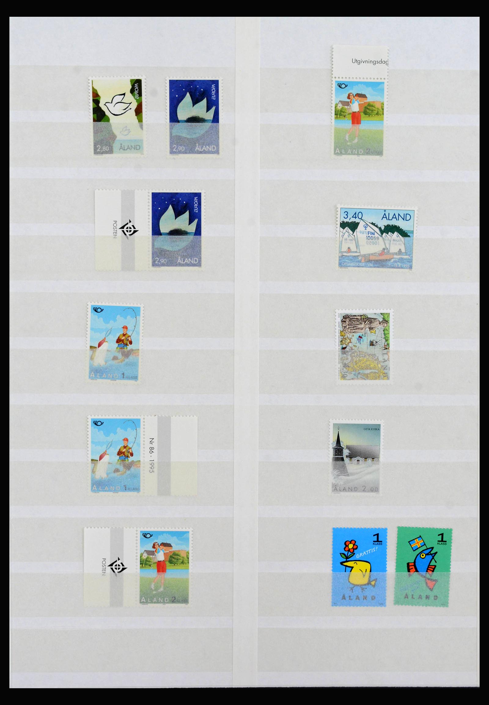 40088 0011 - Postzegelverzameling 40088 Aland 1984-2018.