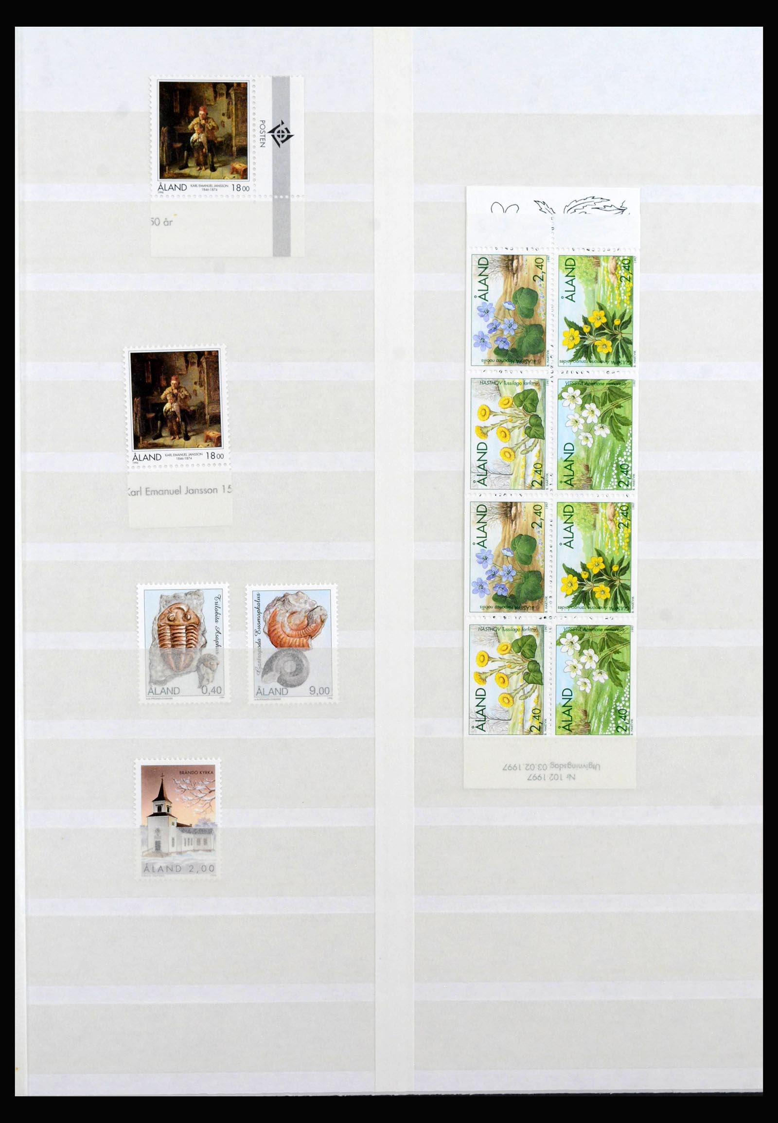 40088 0013 - Postzegelverzameling 40088 Aland 1984-2018.