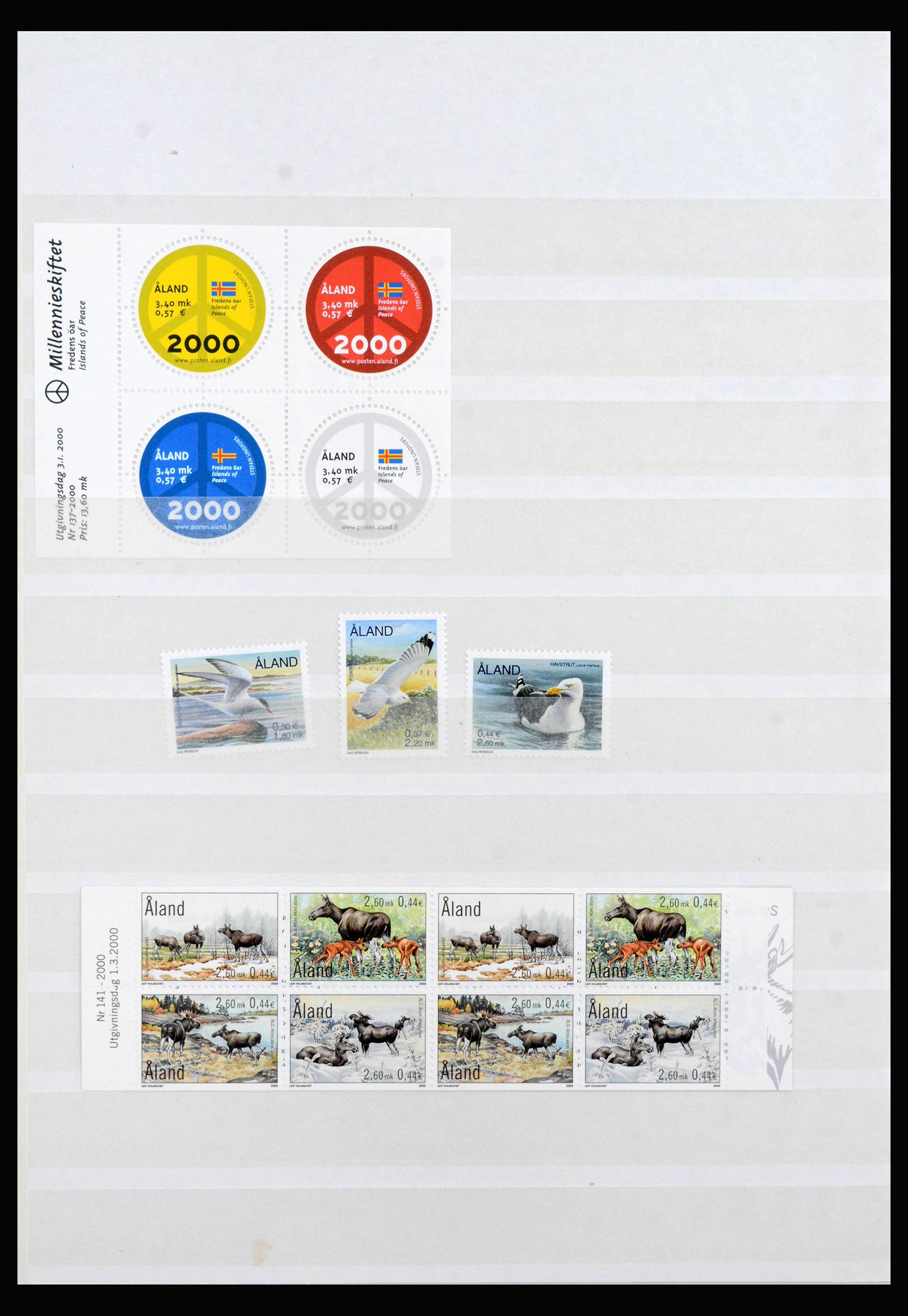 40088 0018 - Postzegelverzameling 40088 Aland 1984-2018.