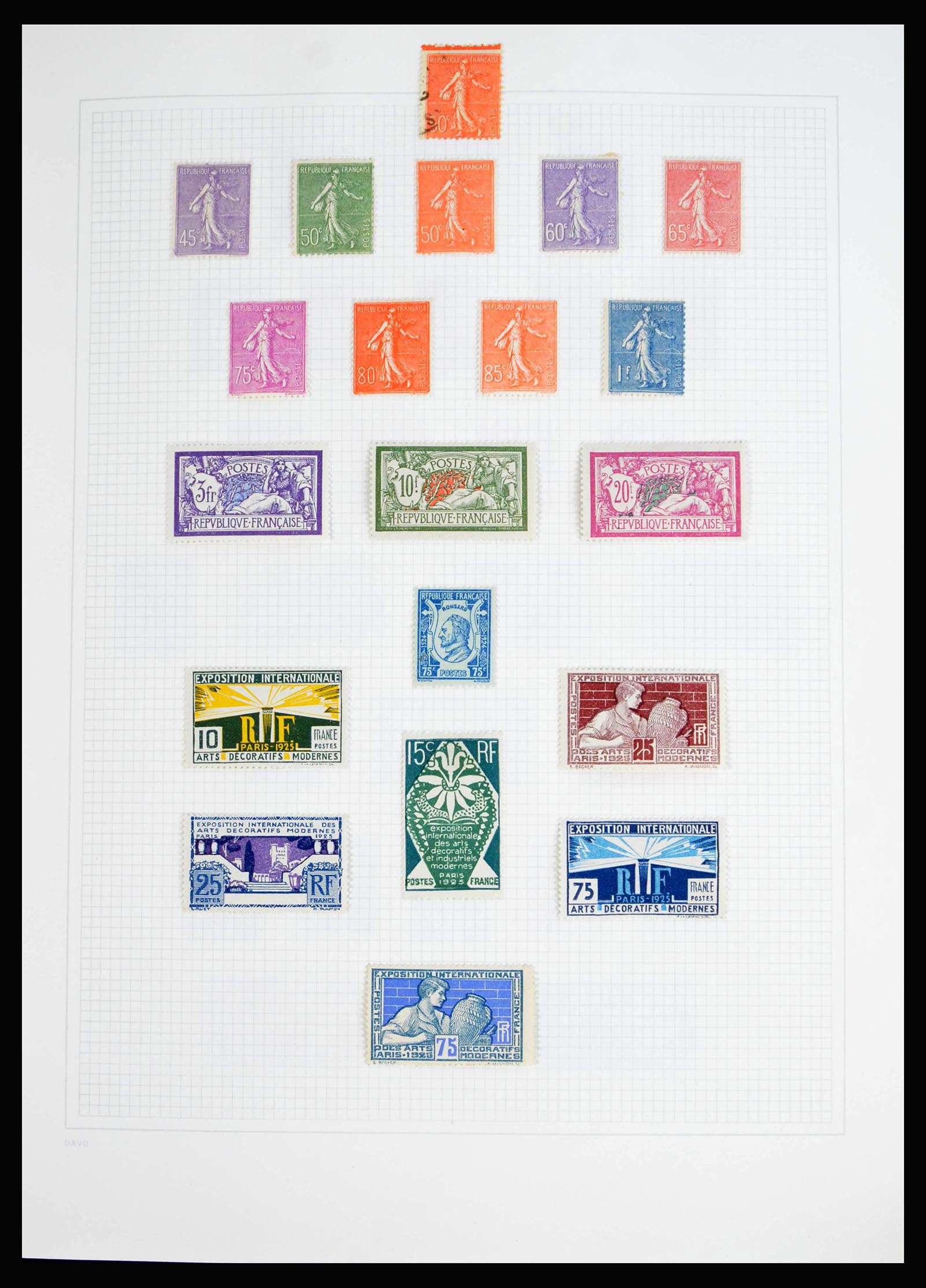 40095 0009 - Stamp collection 40095 France TOP collection 1849-1995.